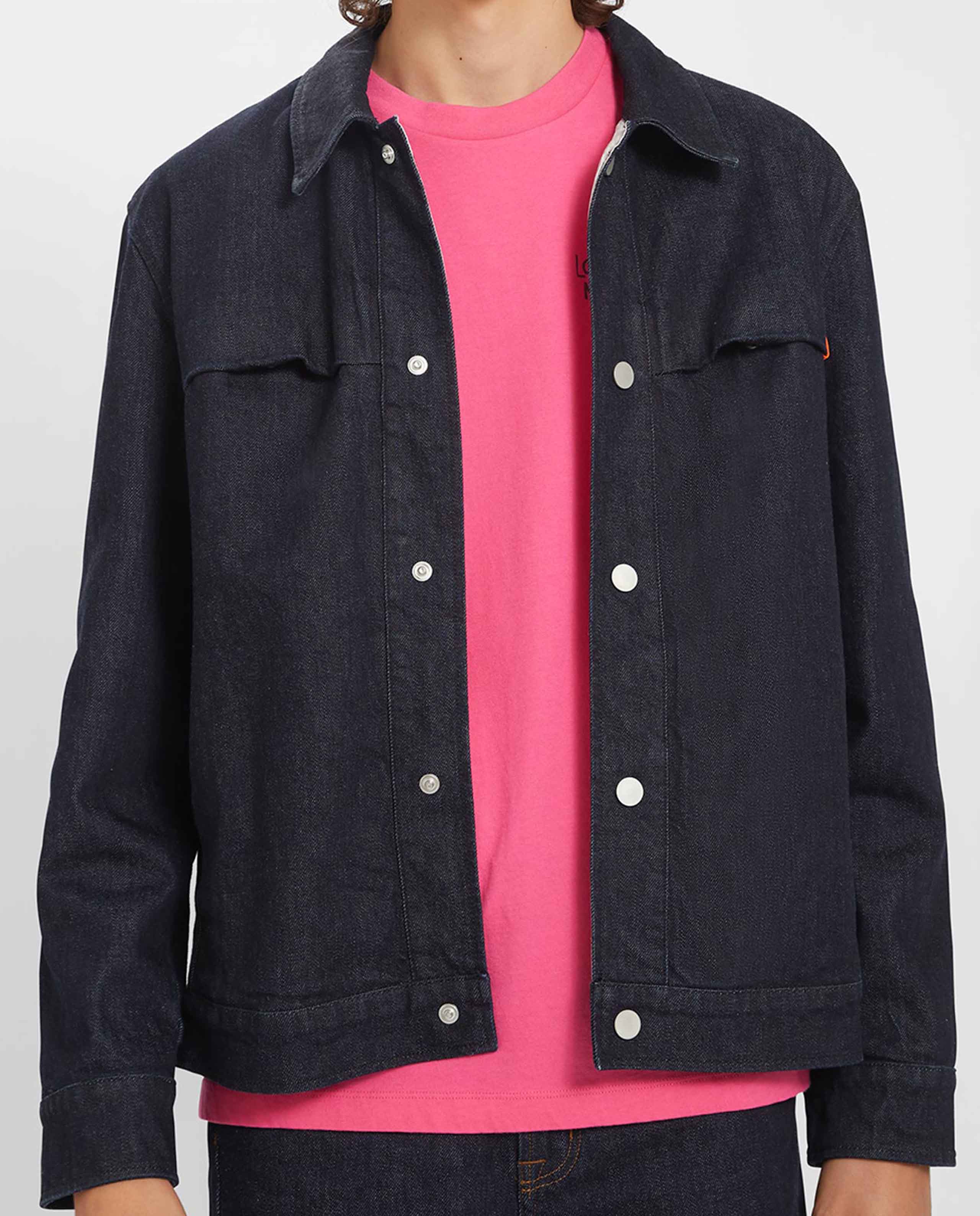 MARCHÉ COMMUN Veste en coton bio indigo LOREAK MENDIAN