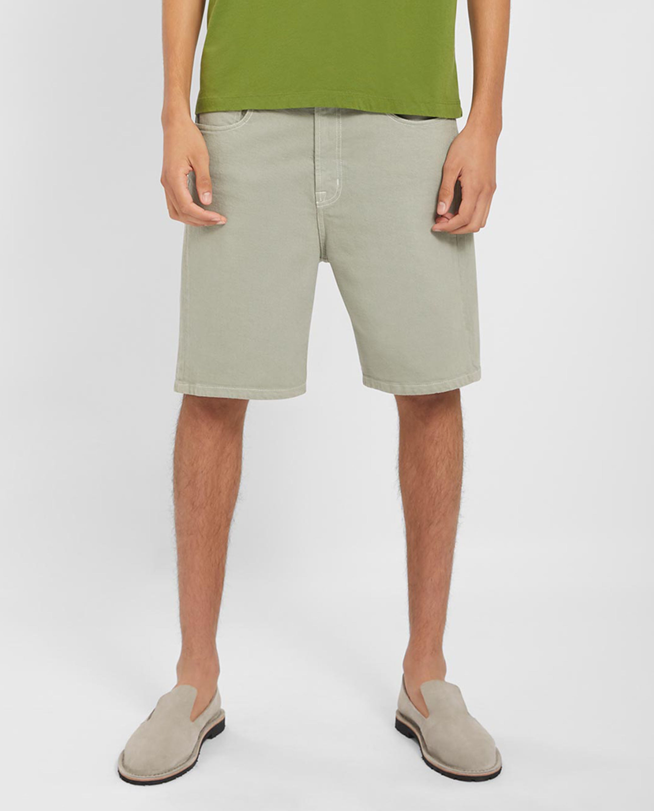 MARCHÉ COMMUN short bermuda en coton bio stone Loreak Mendian