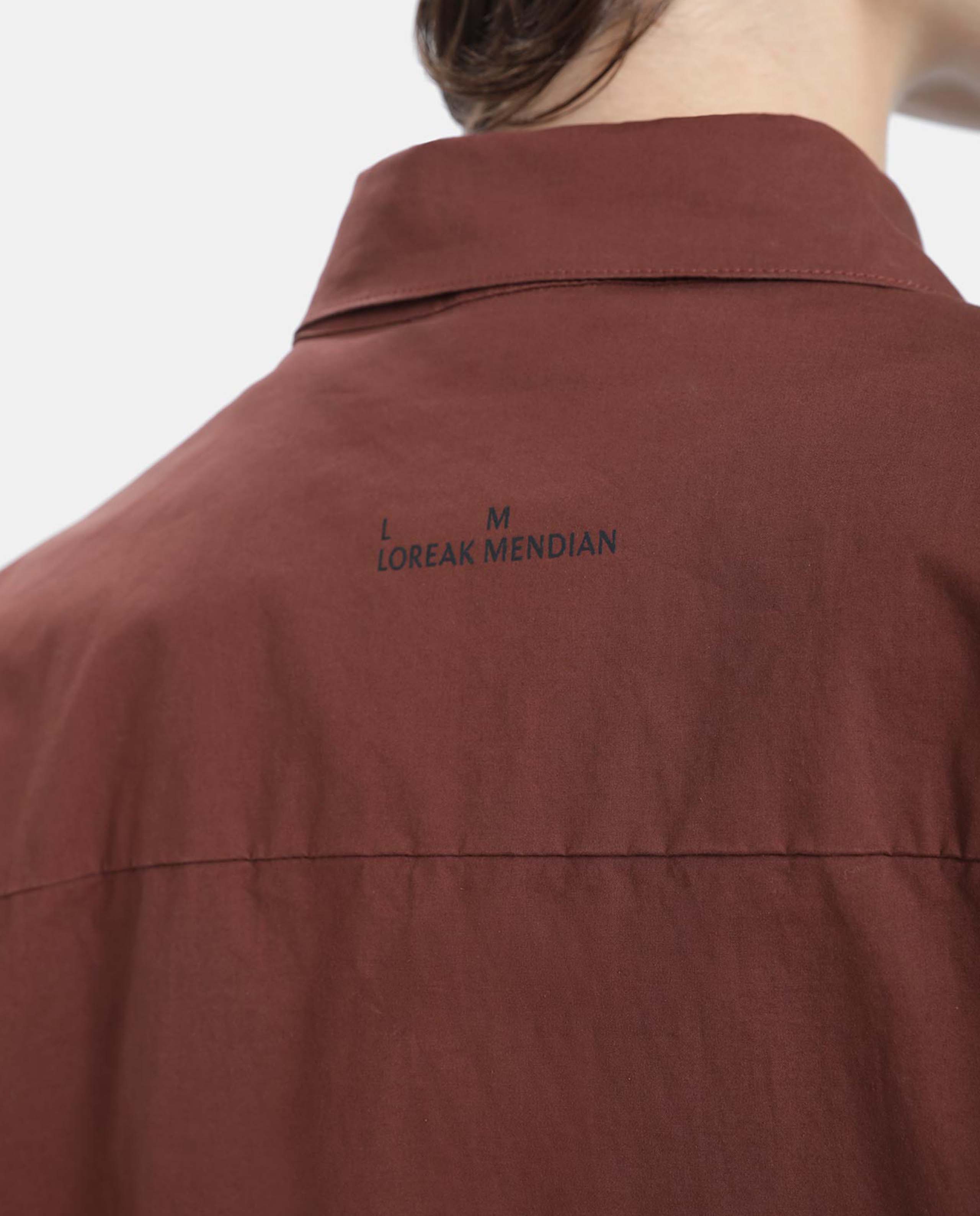 Marché Commun Chemise oversize en coton bio erable loreak mendian