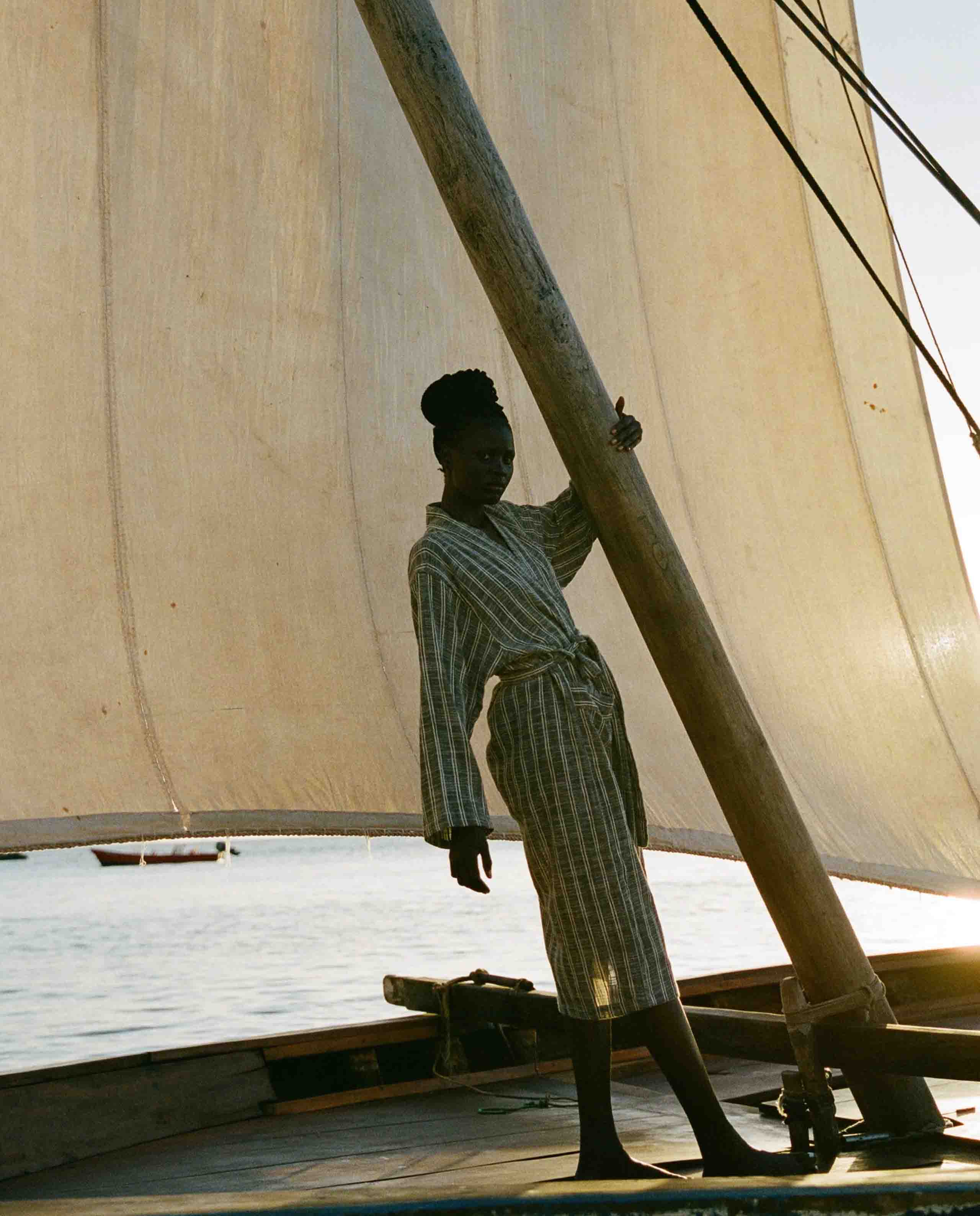 Peignoir long en coton bio