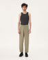 Marché Commun Pantalon large en coton bio vert olive homme noyoco