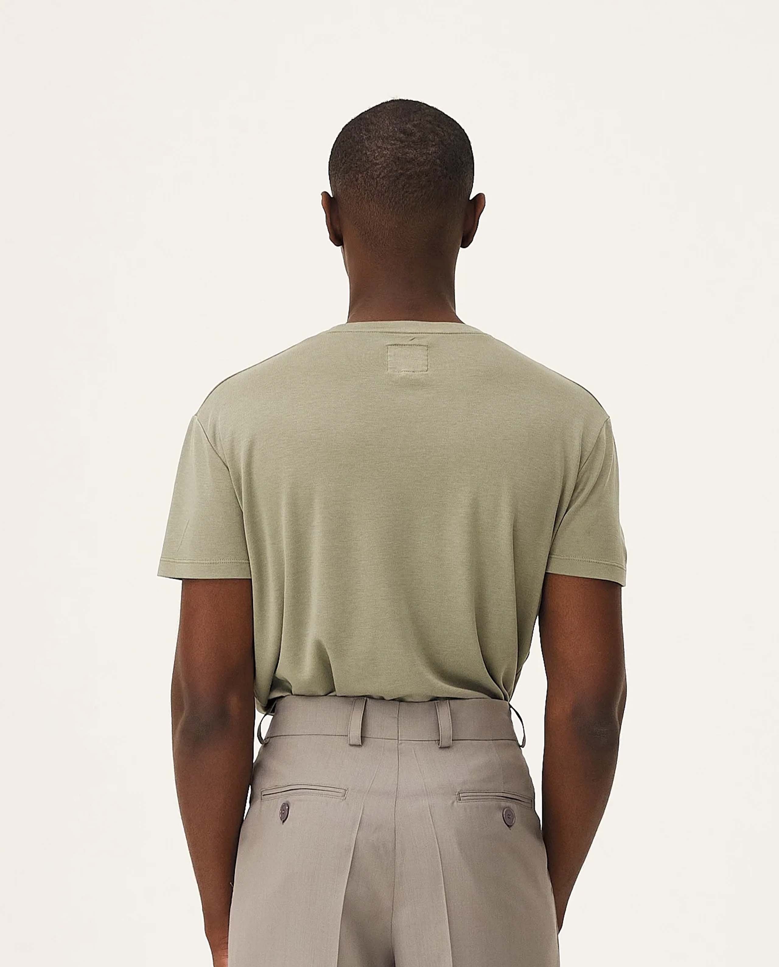 marché commun t-shirt en lyocell et coton bio vert noyoco