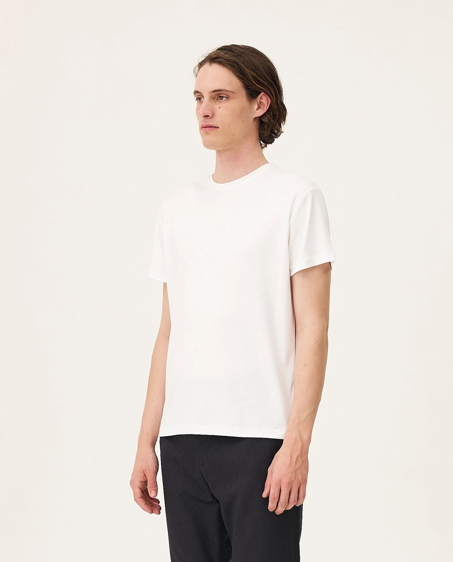 marché commun t-shirt en lyocell et coton bio blanc noyoco