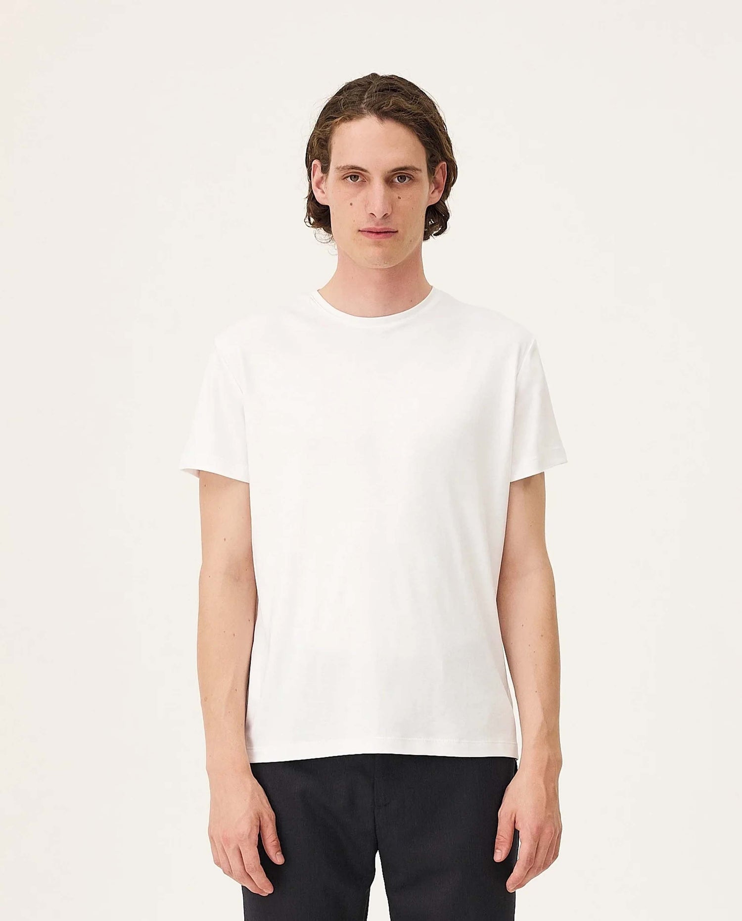 marché commun t-shirt en lyocell et coton bio blanc noyoco