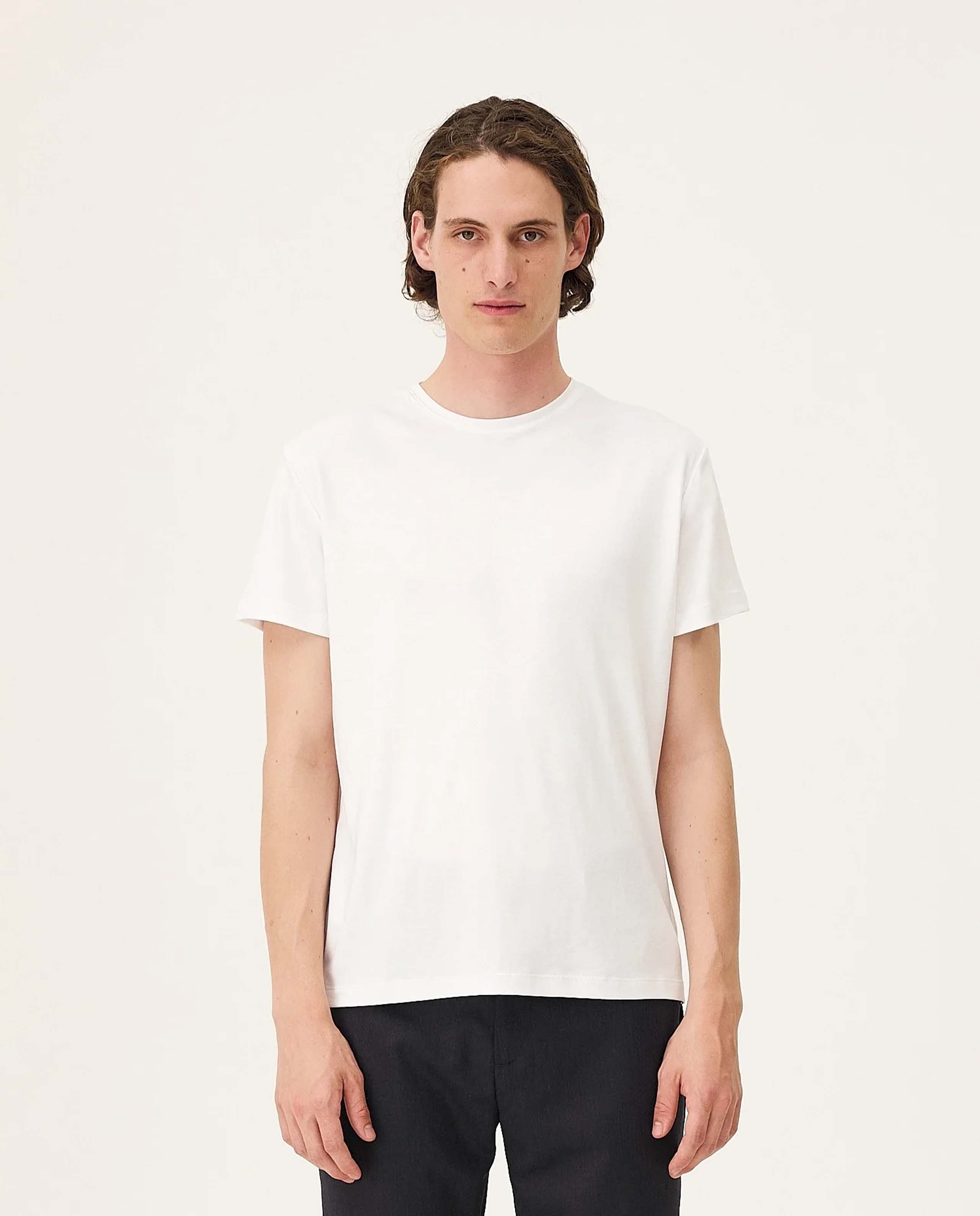 marché commun t-shirt en lyocell et coton bio blanc noyoco