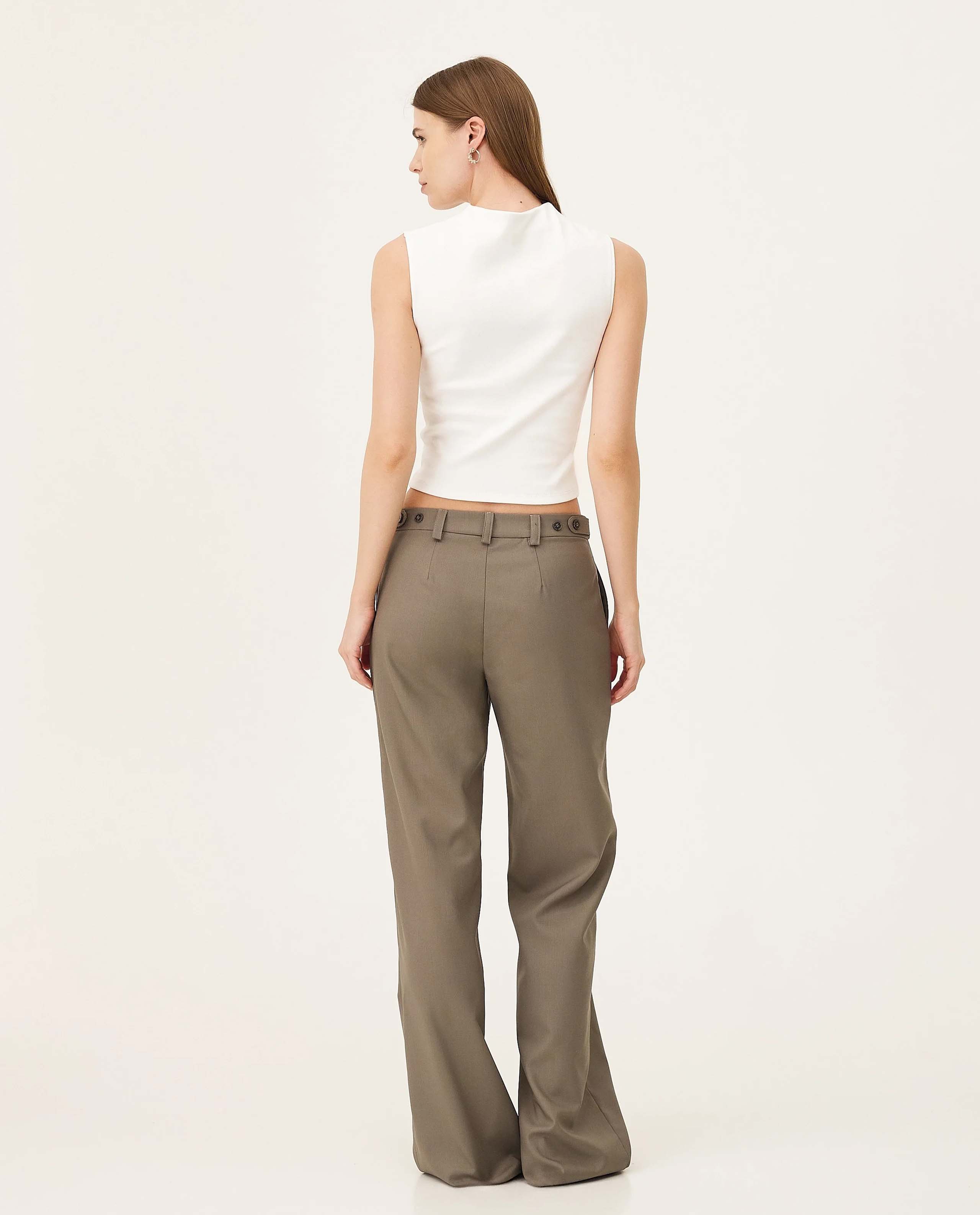 marché commun pantalon tailleur en laine vierge stone noyoco