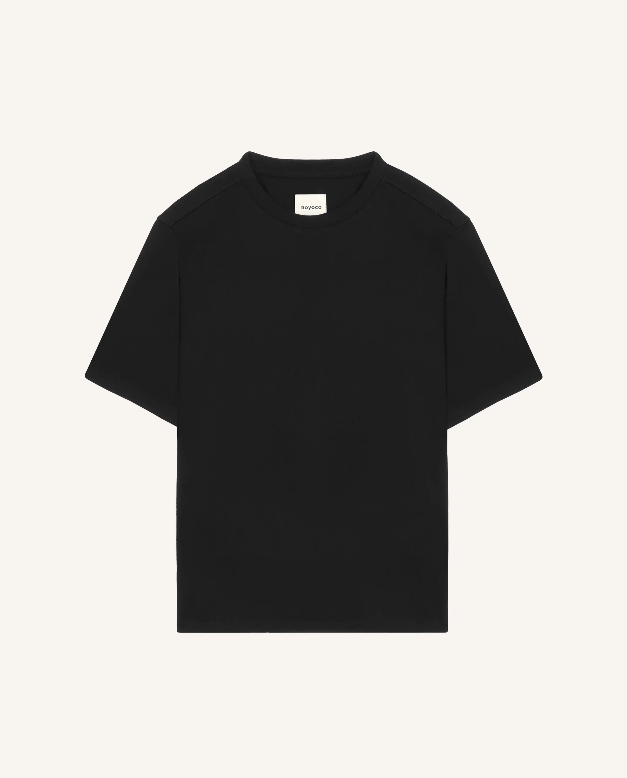 marché commun t-shirt en coton bio noir noyoco