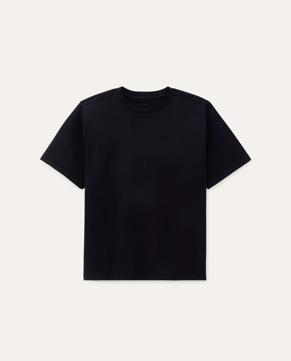 marché commun t-shirt oversize en coton bio bleu marine noyoco