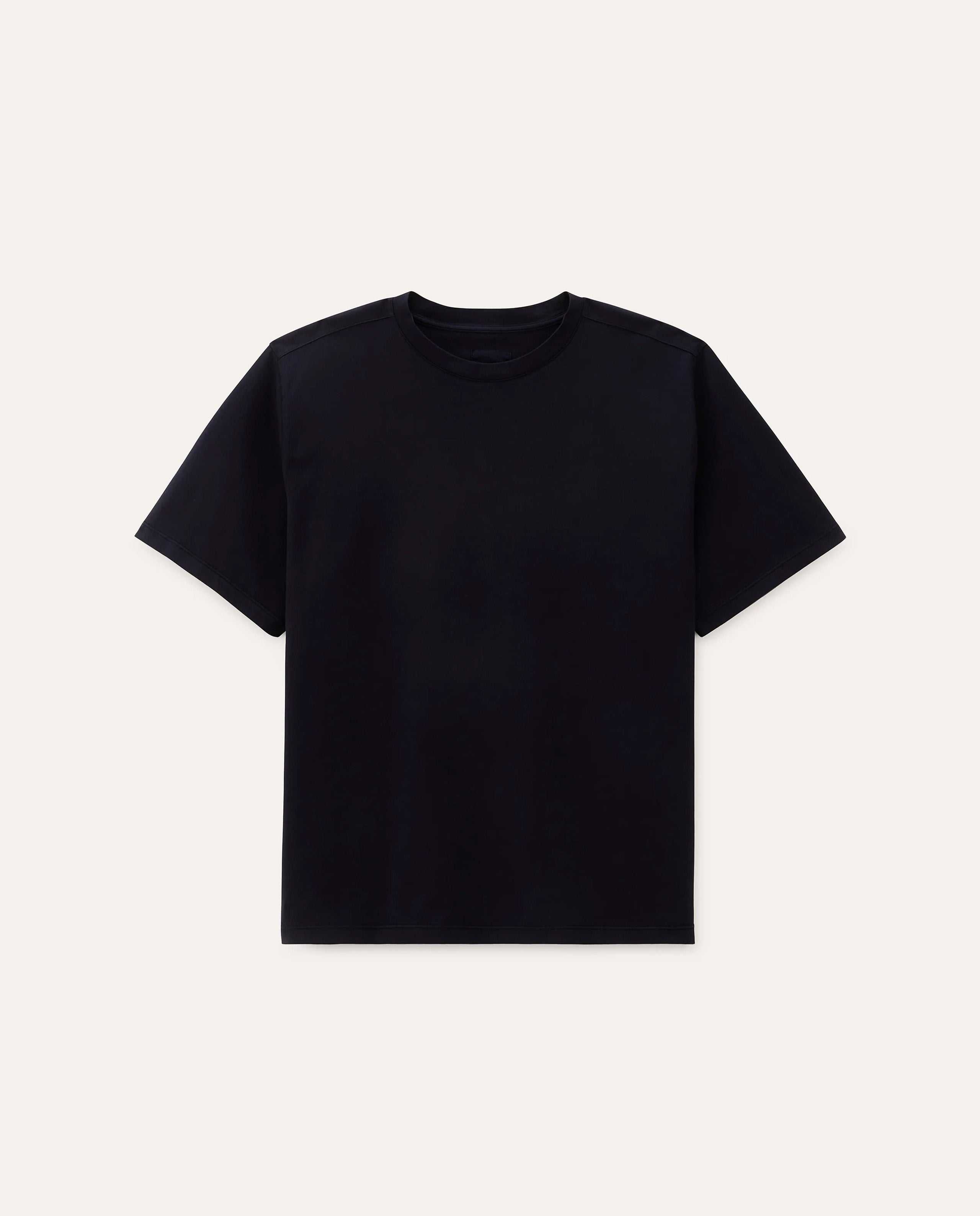 marché commun t-shirt oversize en coton bio bleu marine noyoco