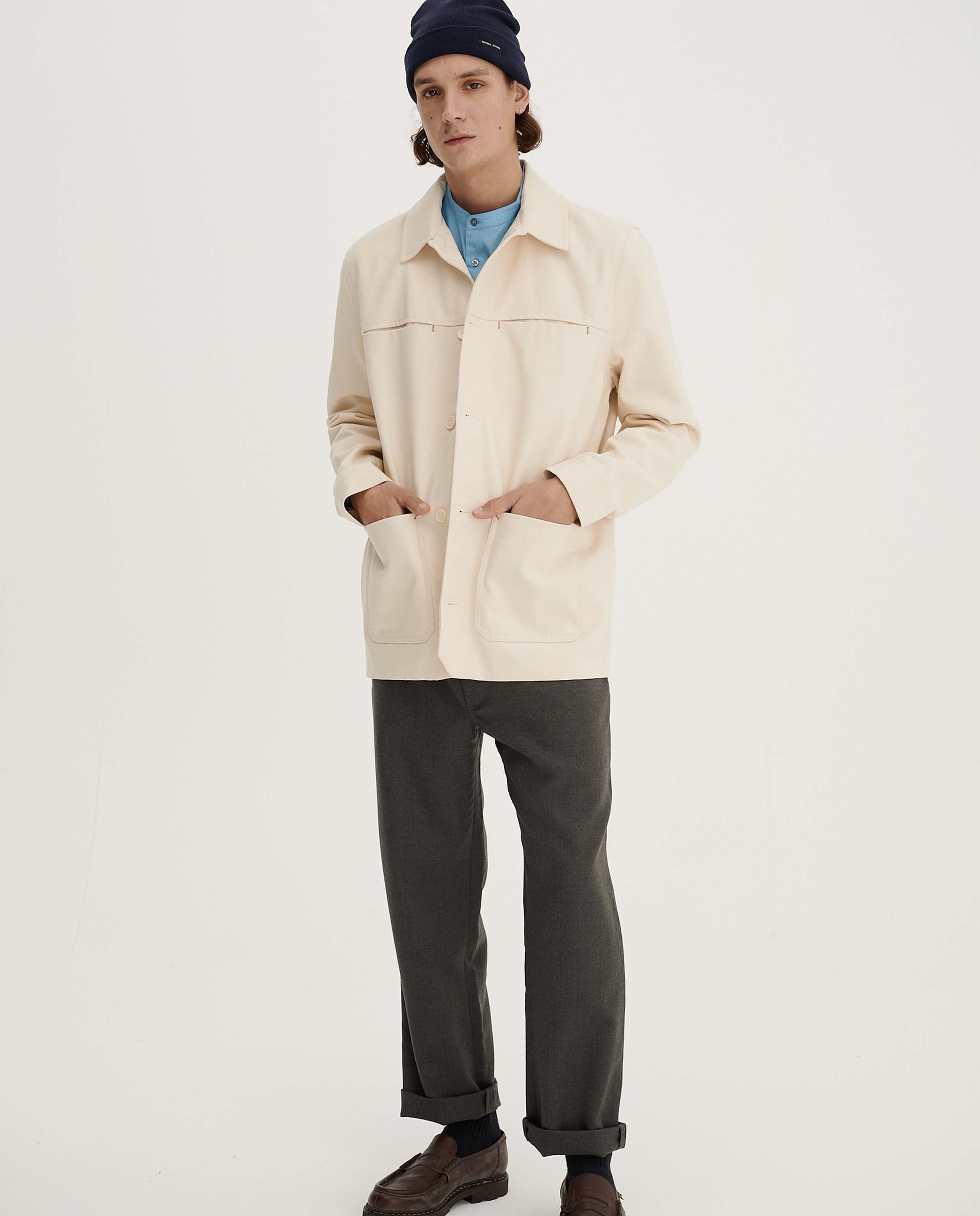 Veste en toile de coton bio et recyclé