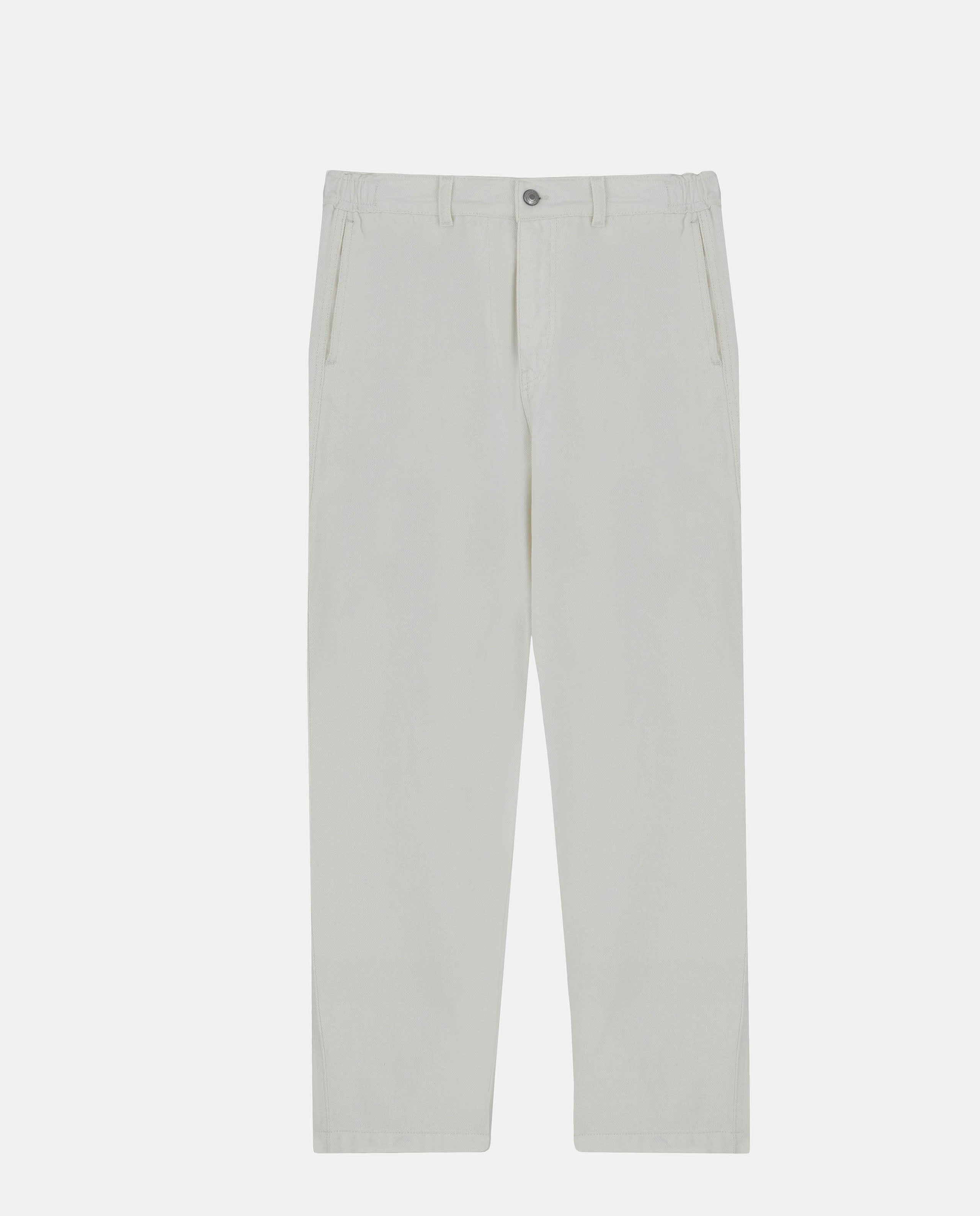 Marché Commun pantalon large en coton bio écru femme noyoco