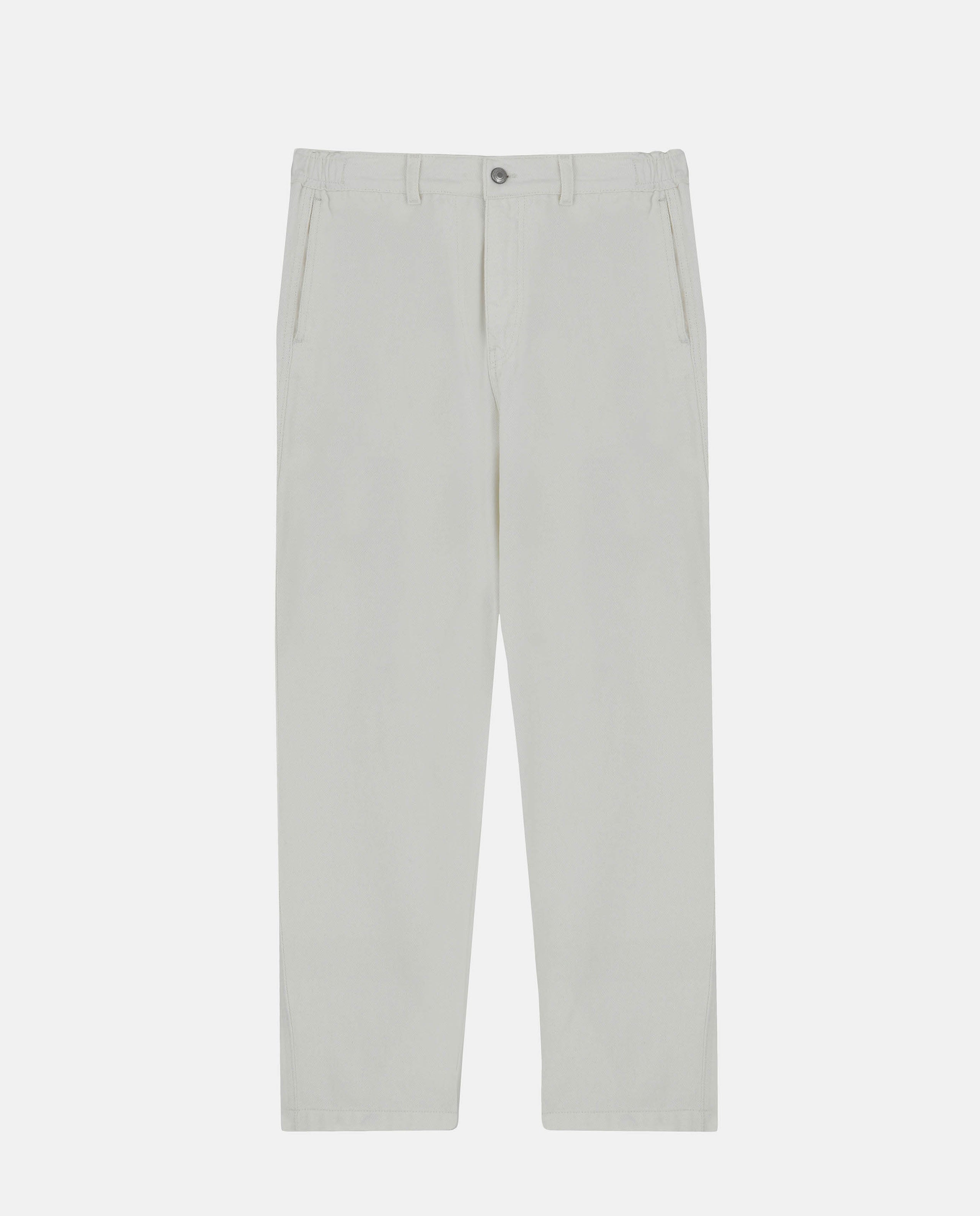 Marché Commun Pantalon large en coton bio homme ecru noyoco