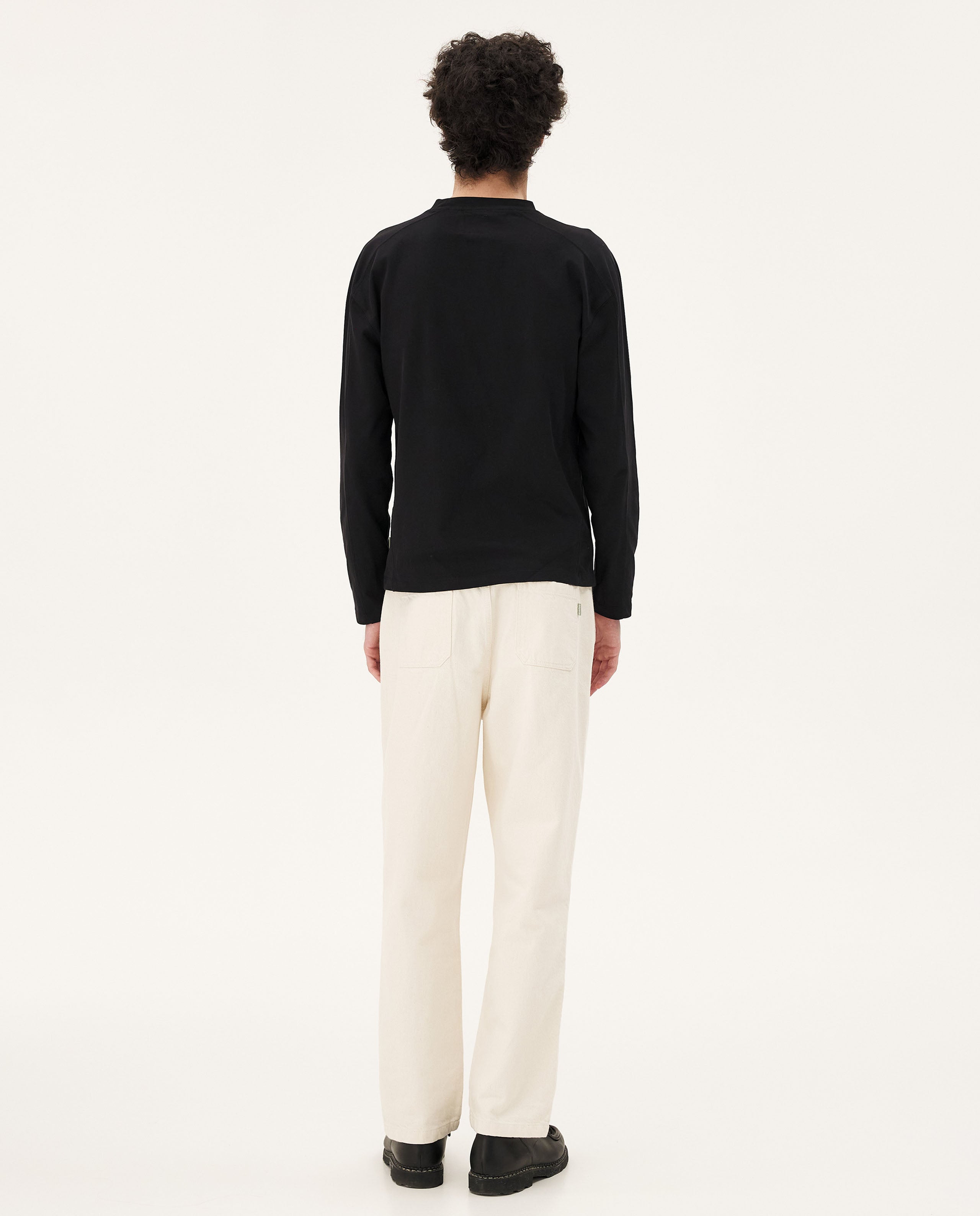 Marché Commun Pantalon large en coton bio homme ecru noyoco