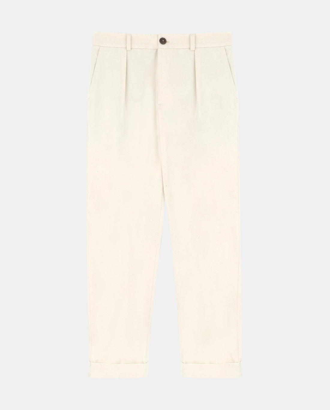Pantalon à revers en coton bio