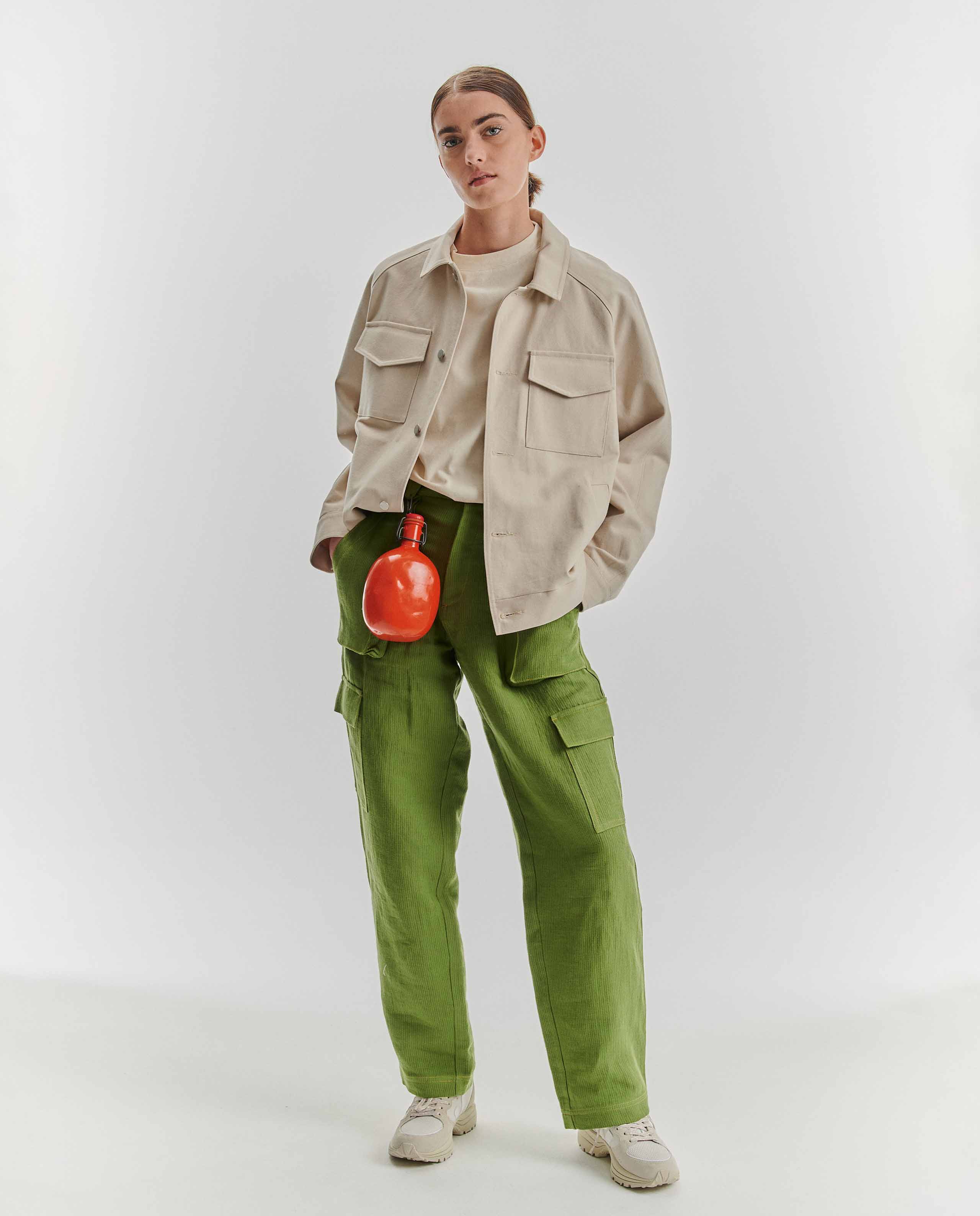 Marché Commun veste ranglan en coton bio femme écru Noyoco