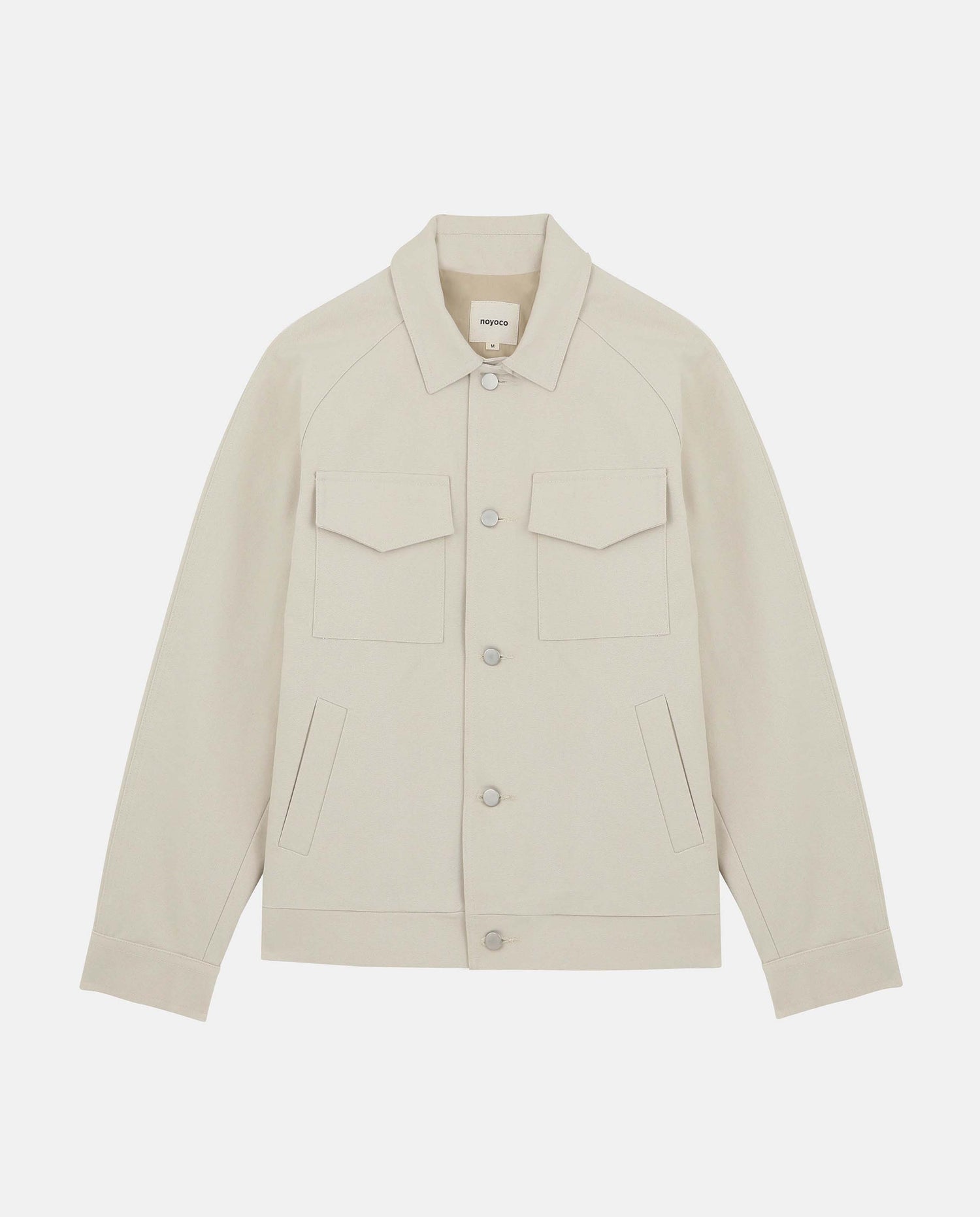 Marché Commun veste ranglan en coton bio homme écru Noyoco
