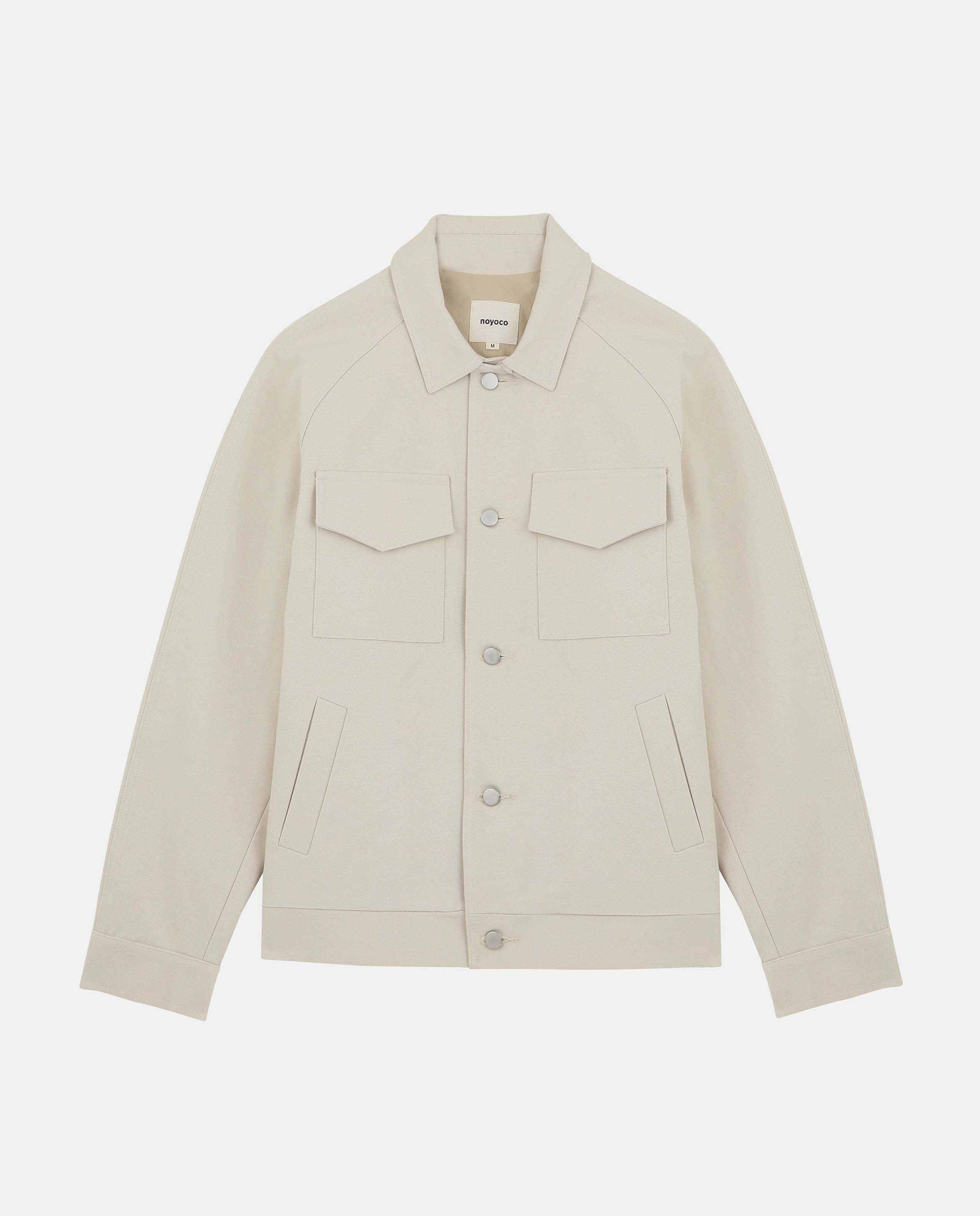 Marché Commun veste ranglan en coton bio homme écru Noyoco