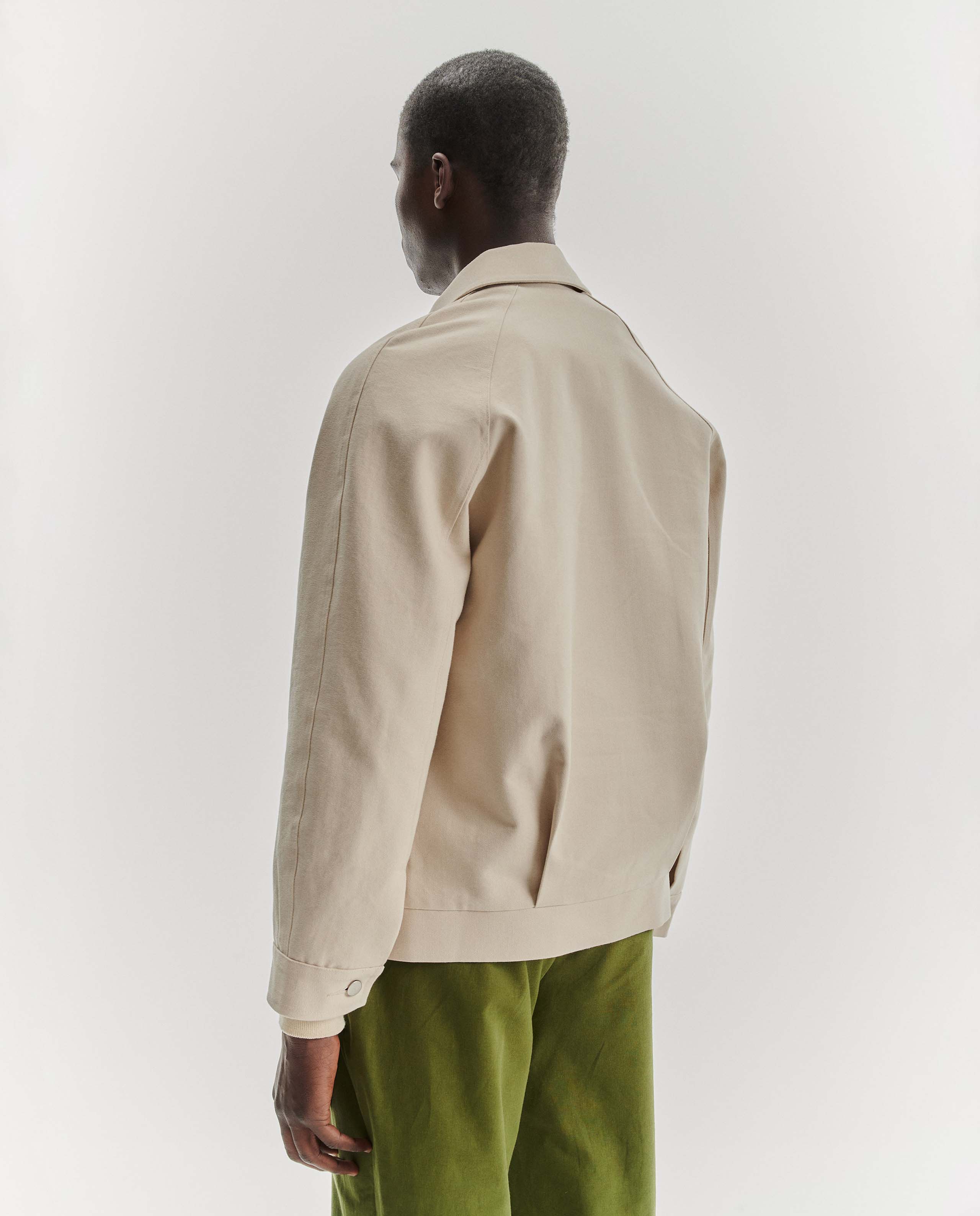 Marché Commun veste ranglan en coton bio homme écru Noyoco