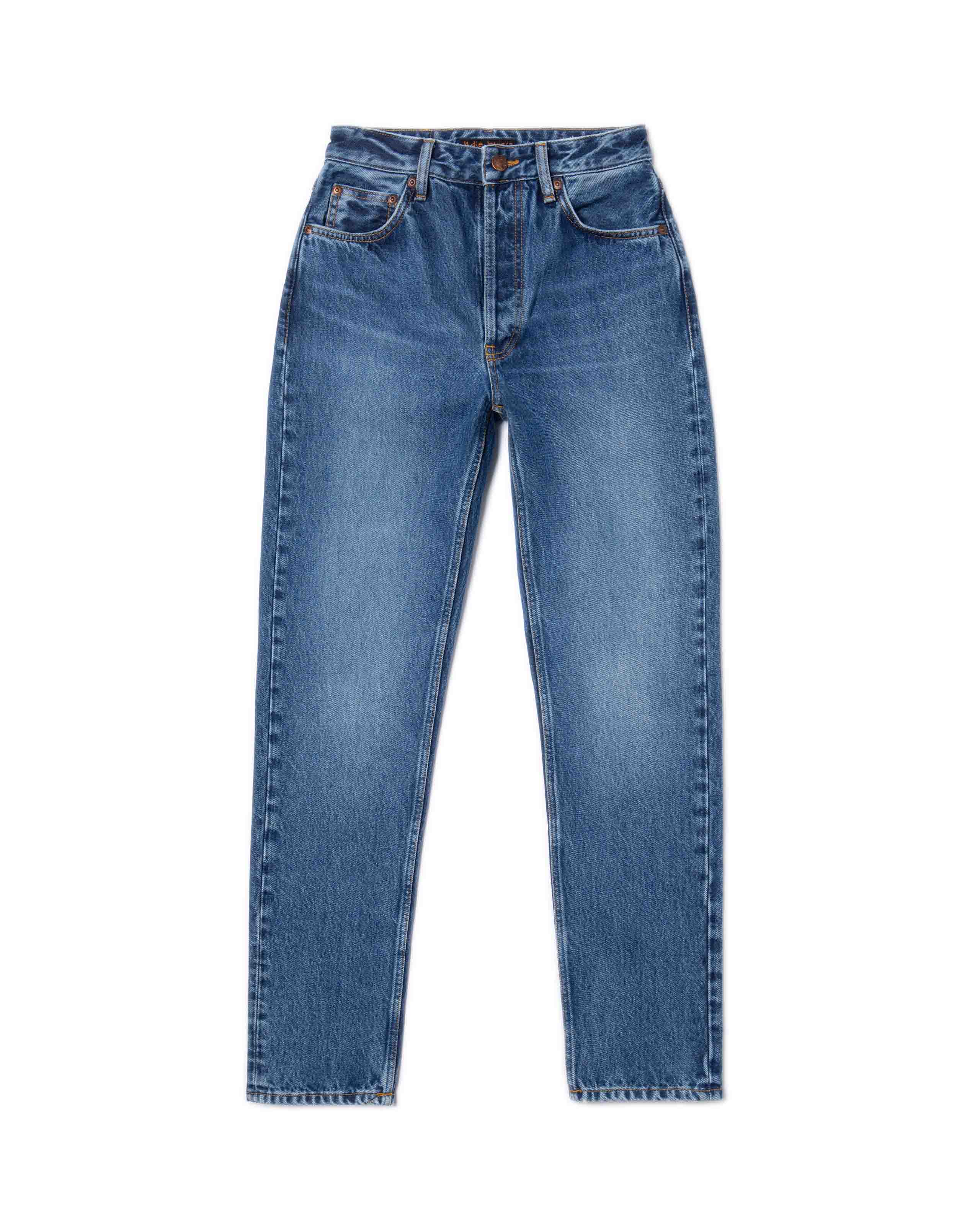 Jean mom taille haute à 5 poches - L28