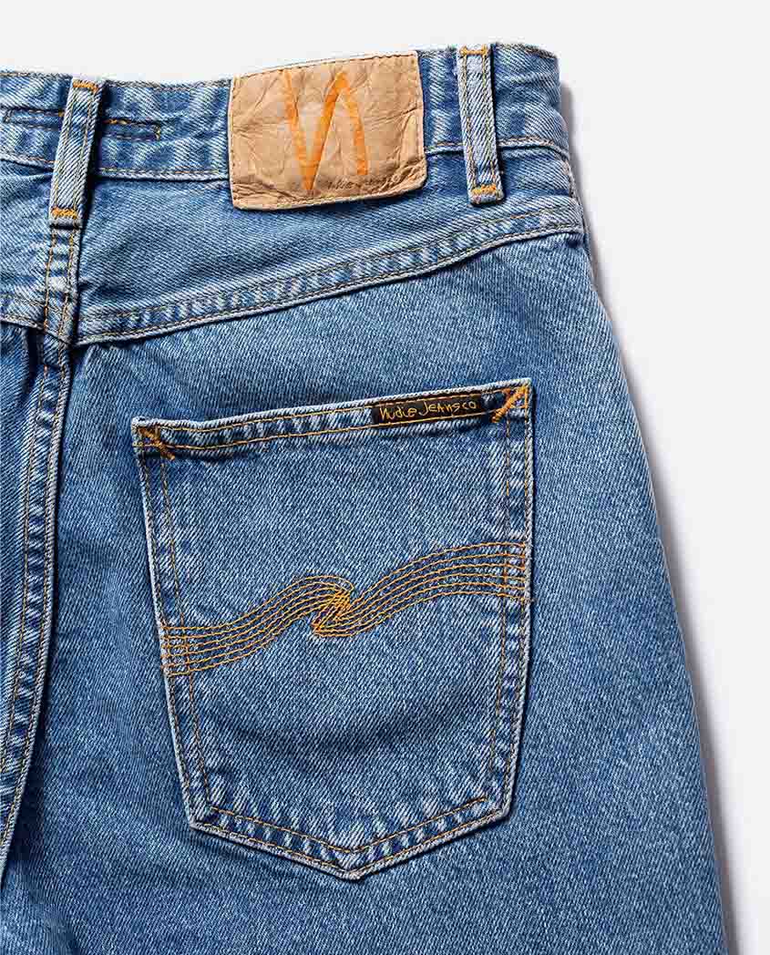 Marché Commun Jean mom en coton bio Breezy Britt Simply Blue Nudie Jeans