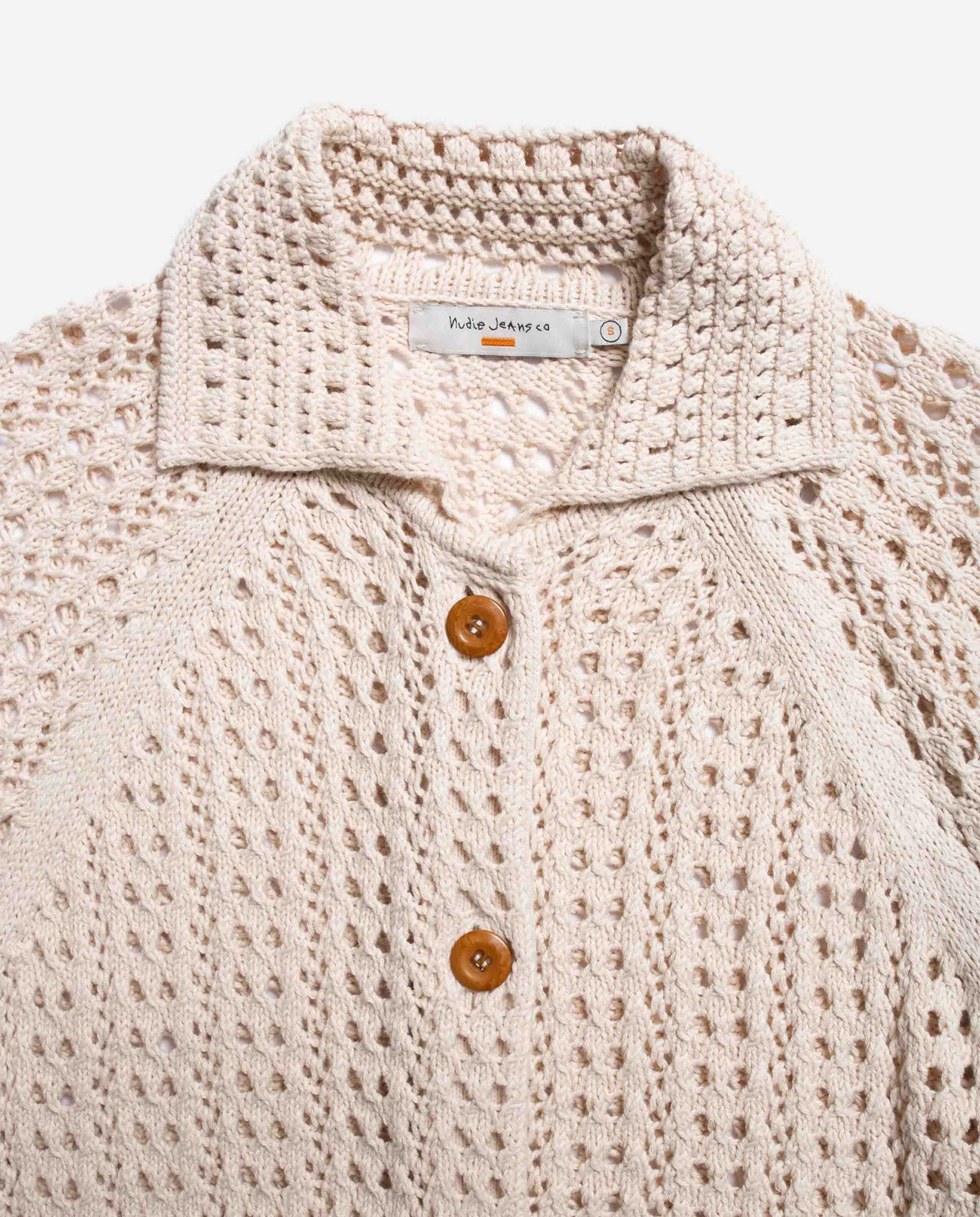 marché commun cardigan ajouré en coton bio nudie jeans