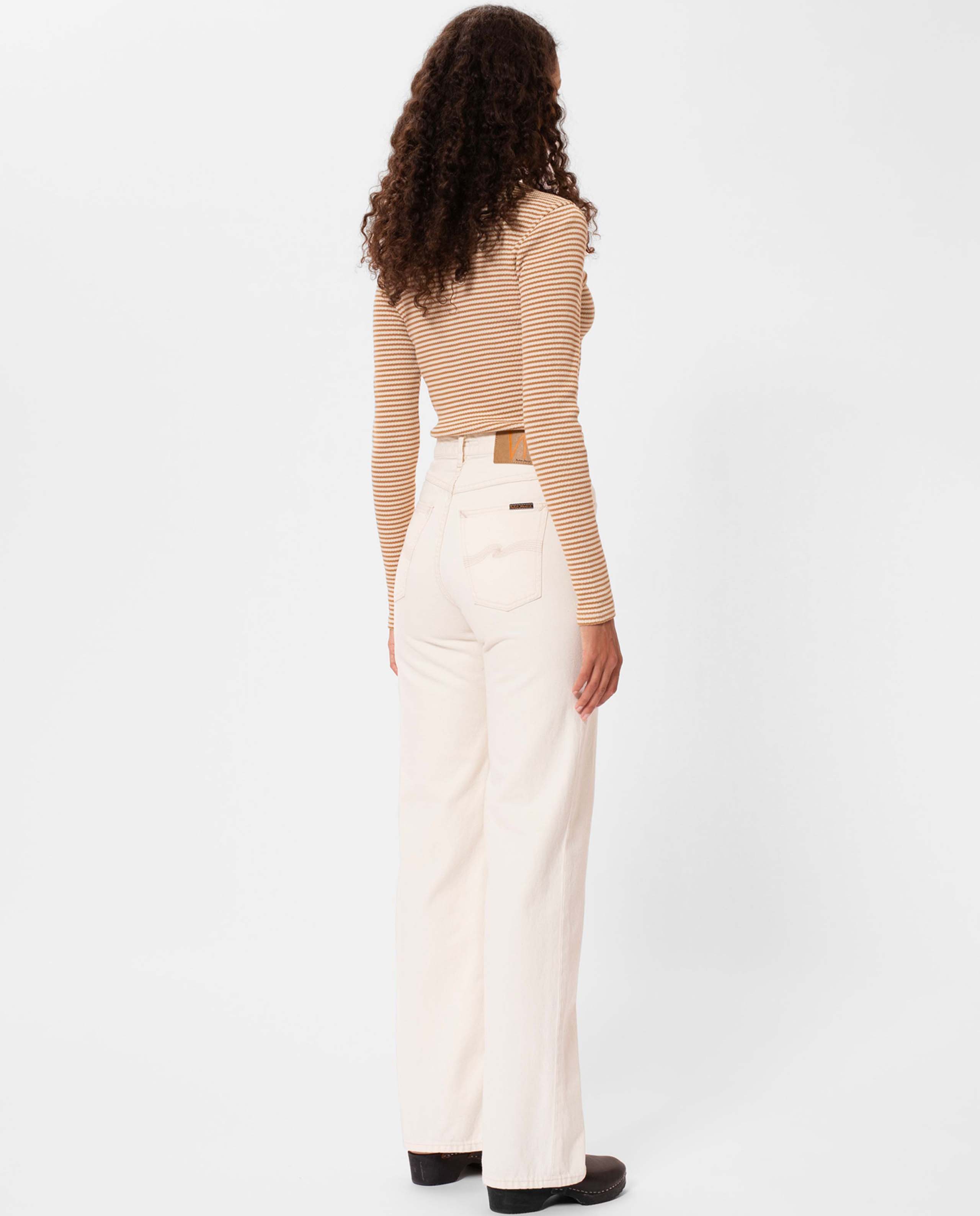 marché commun jean ample en coton bio coloris naturel nudie jeans