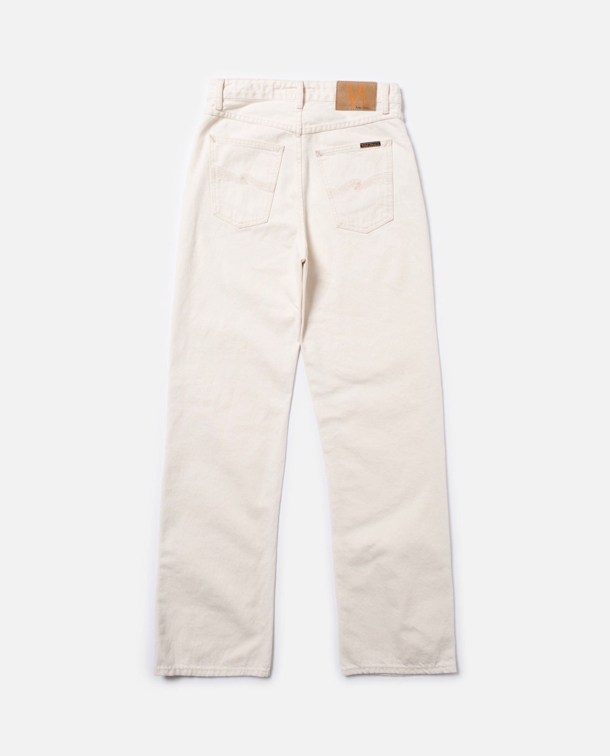 marché commun jean ample en coton bio coloris naturel nudie jeans