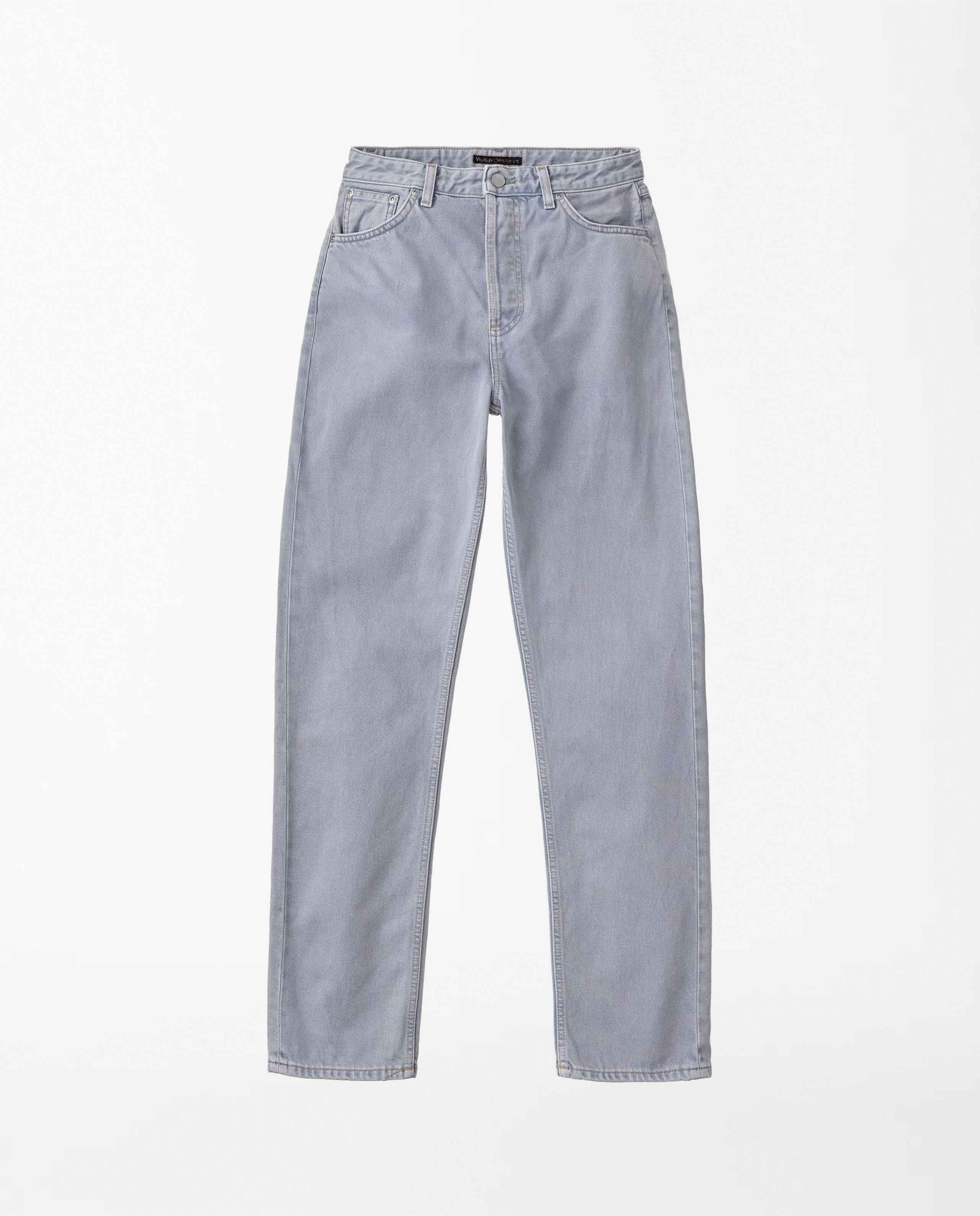 Marché Commun Jean droit en coton bio Lofty Lo Purple Mist Nudie Jeans