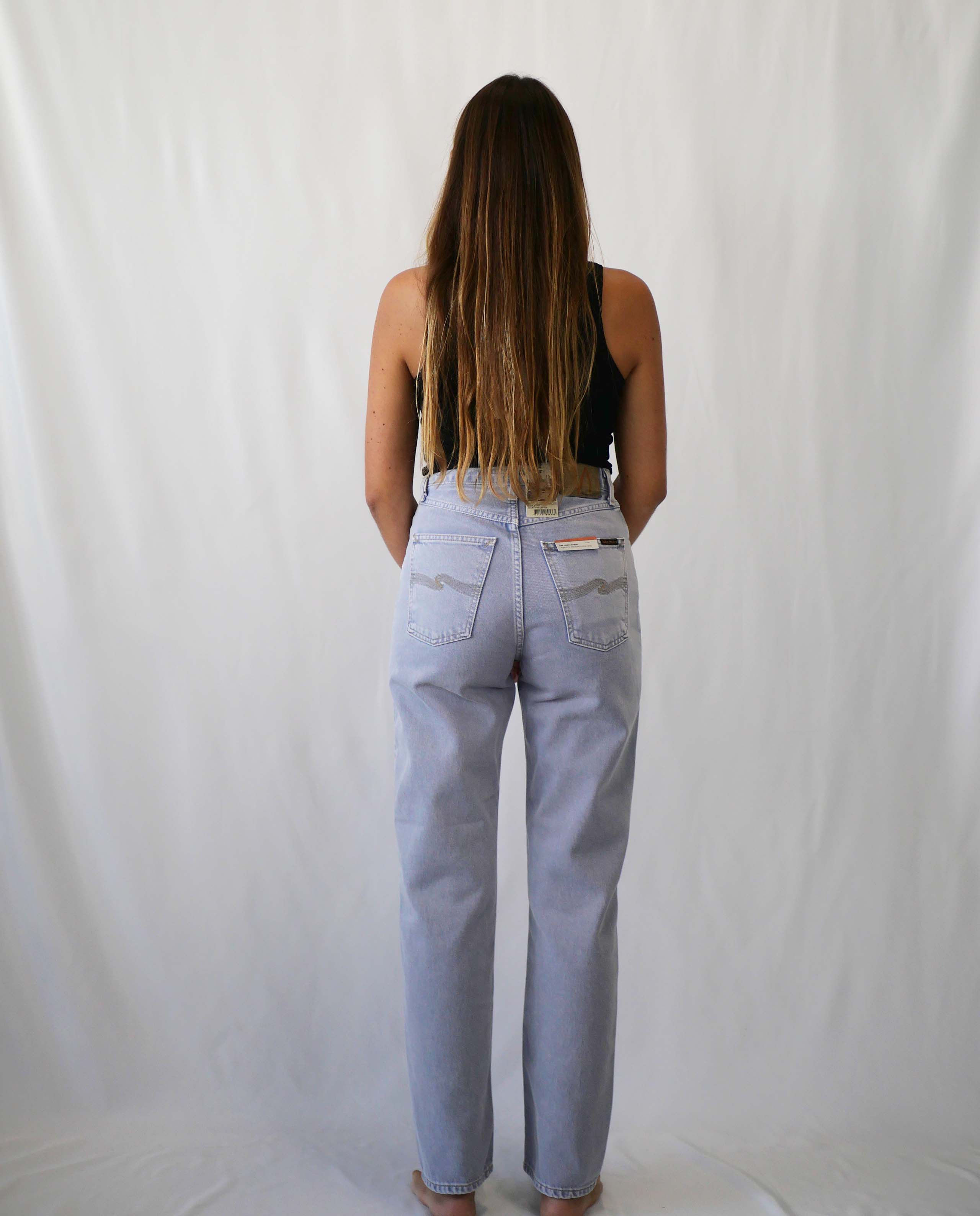 Jean droit en coton bio Lofty Lo Purple Mist