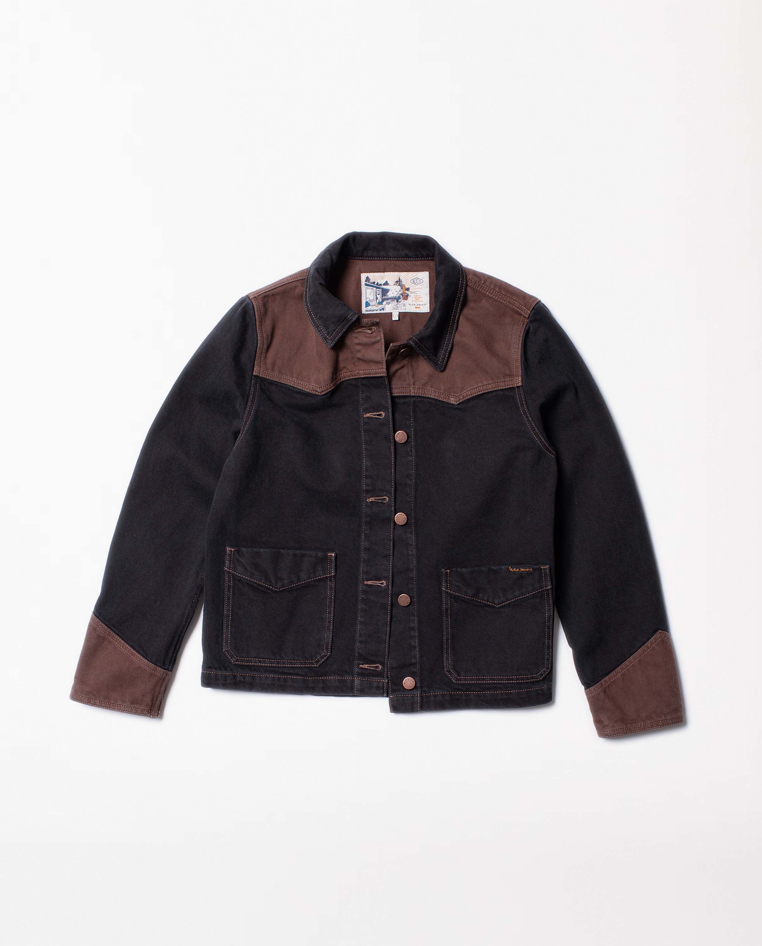 Veste western en denim bio