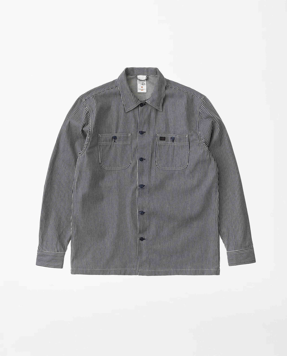 marché commun nudie jeans homme chemise denim hickory coton biologique rayures