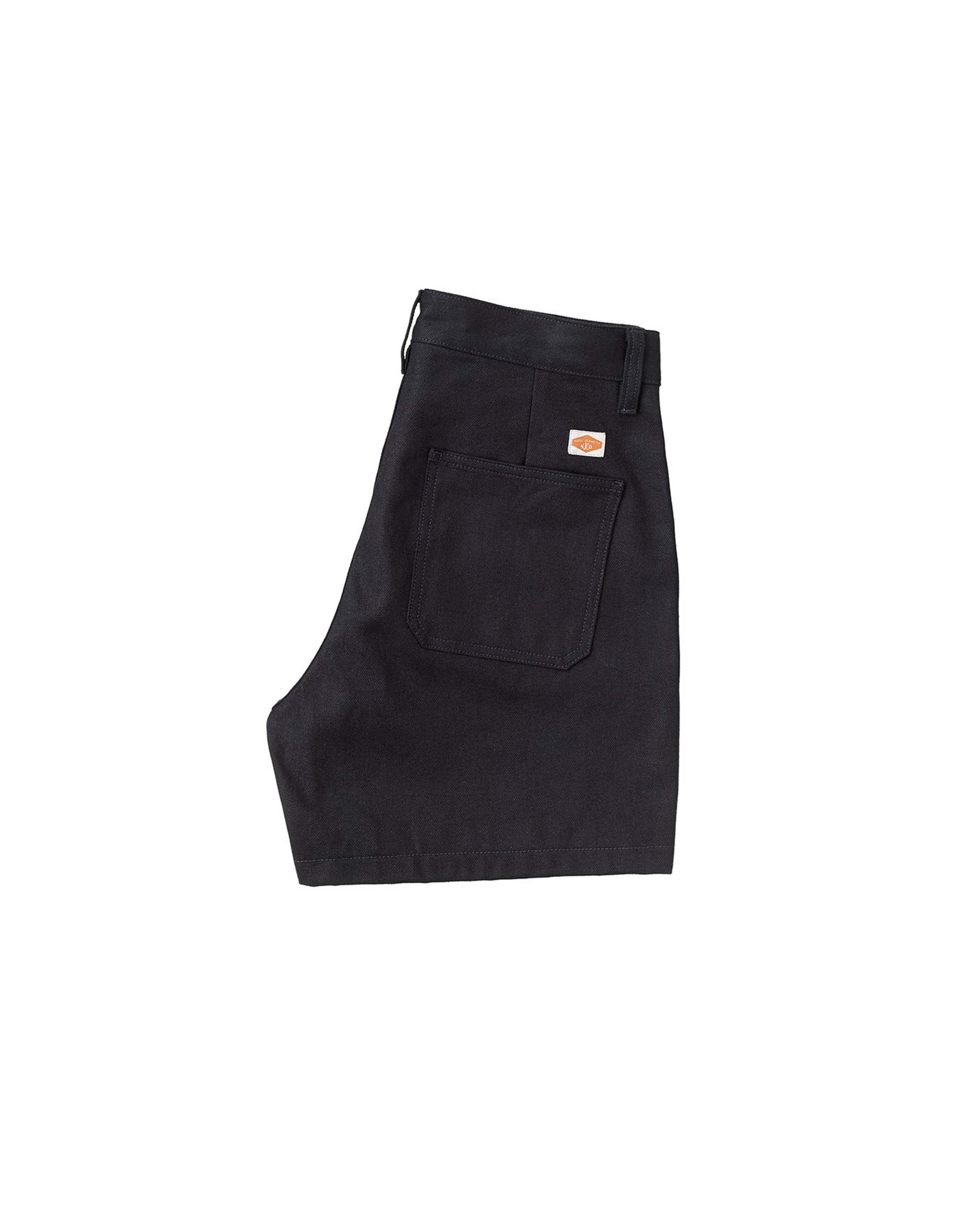 marché commun nudie jeans homme short luke coton biologique bleu marine