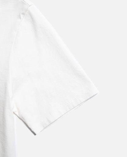 Marché Commun tshirt brodé en coton bio blanc nudie jeans
