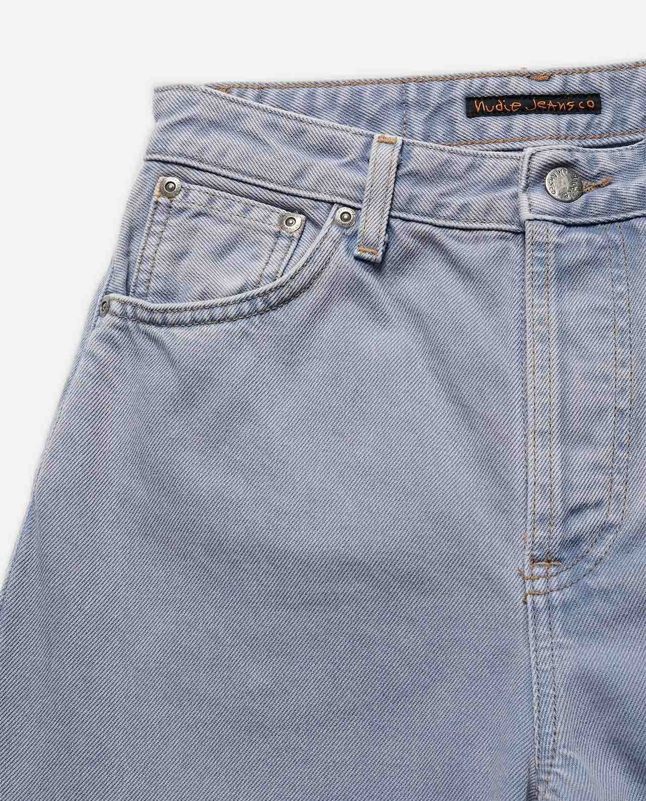 Marché Commun Jean droit en coton bio Lofty Lo Purple Mist Nudie Jeans