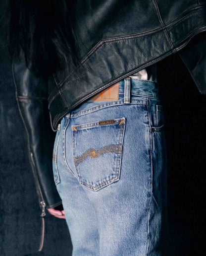 marché commun jean droit en coton bio shady sadie nudie jeans