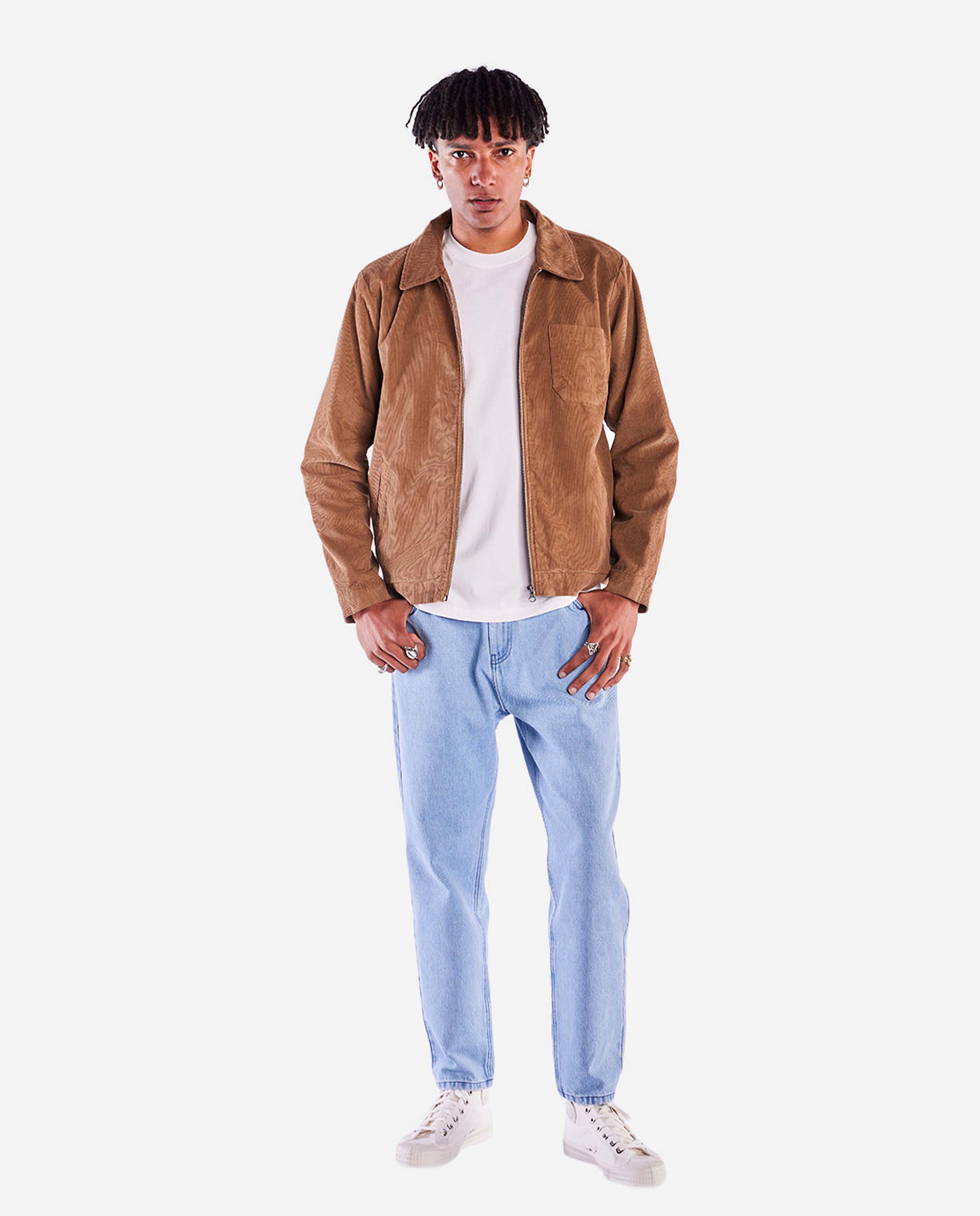 marché commun veste en velours côtelé bio taupe olow