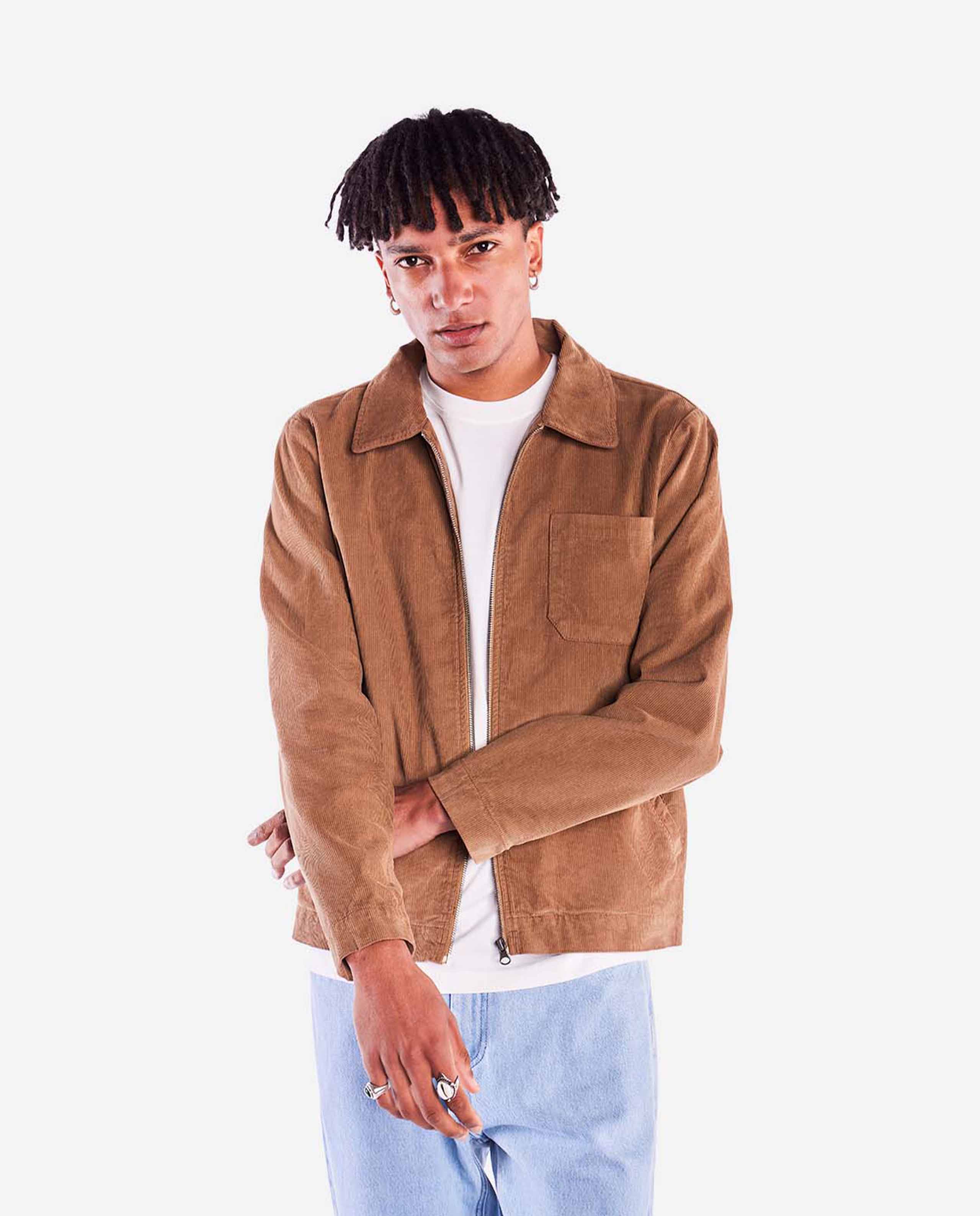 marché commun veste en velours côtelé bio taupe olow