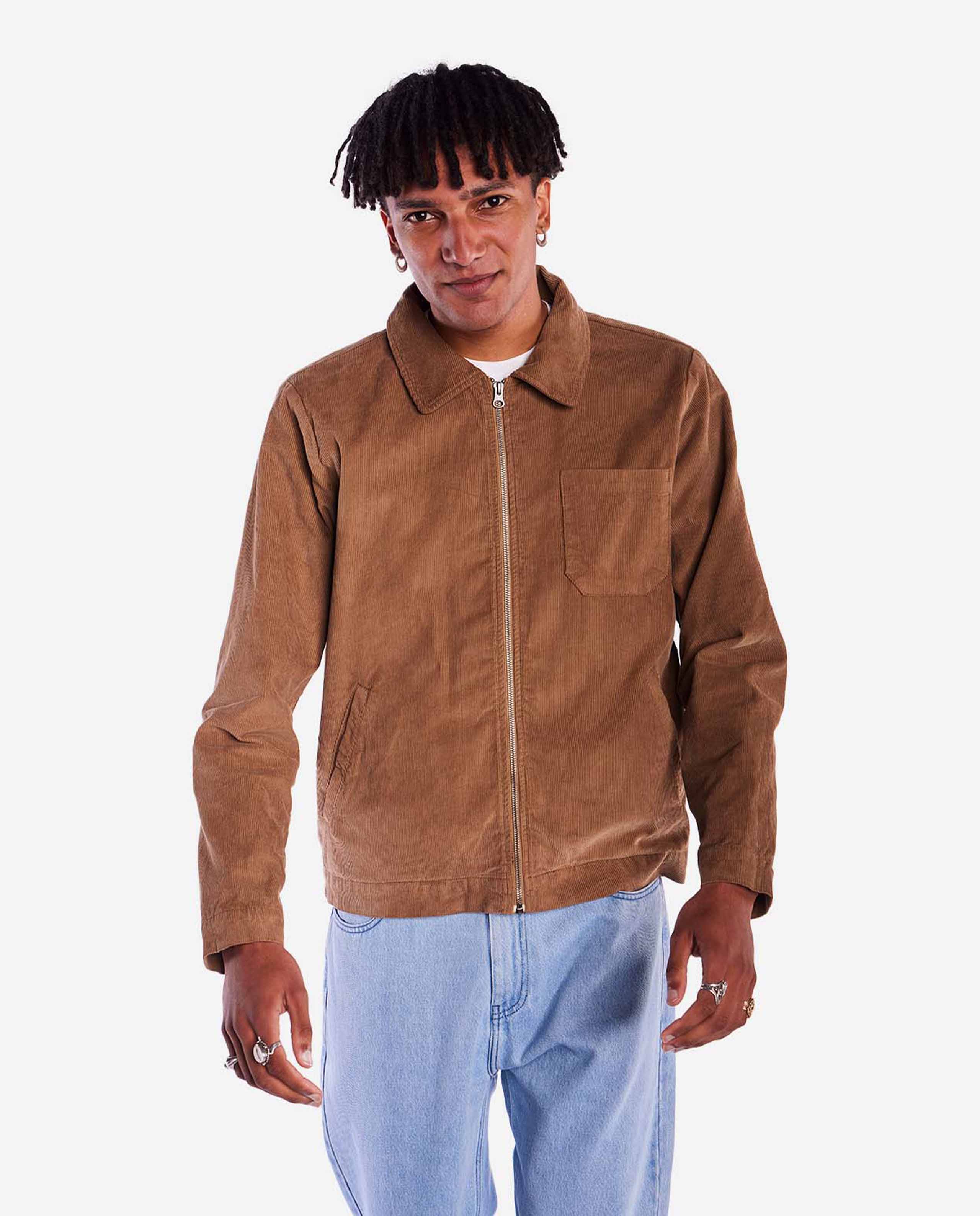 marché commun veste en velours côtelé bio taupe olow