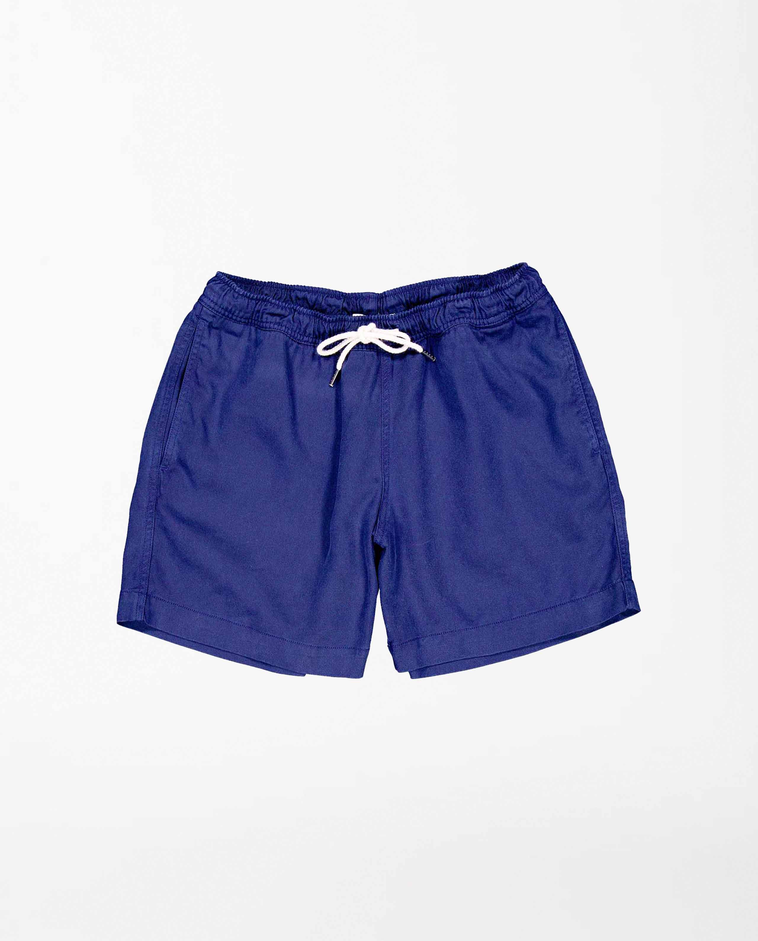 marché commun short en tencel bleu outremer olow