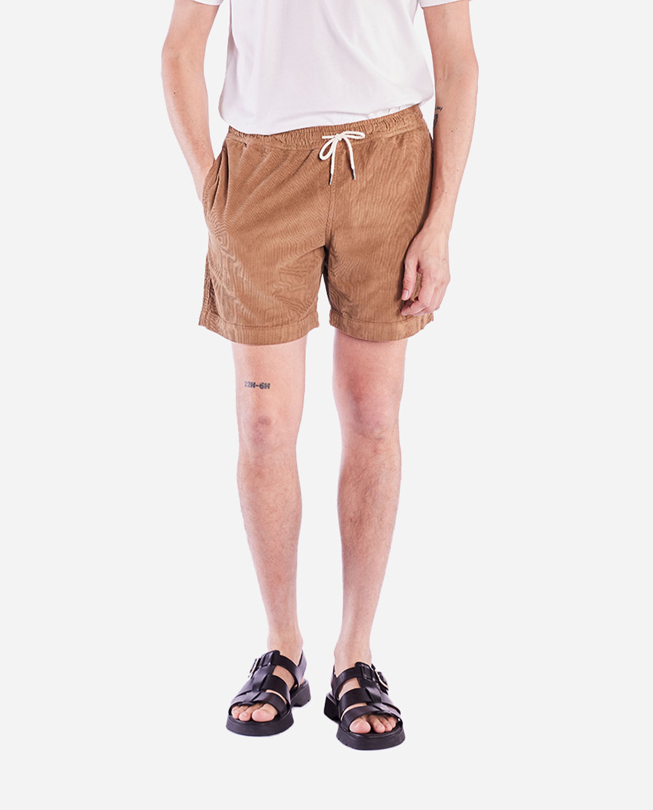 marché commun short en velours cotele bio taupe olow