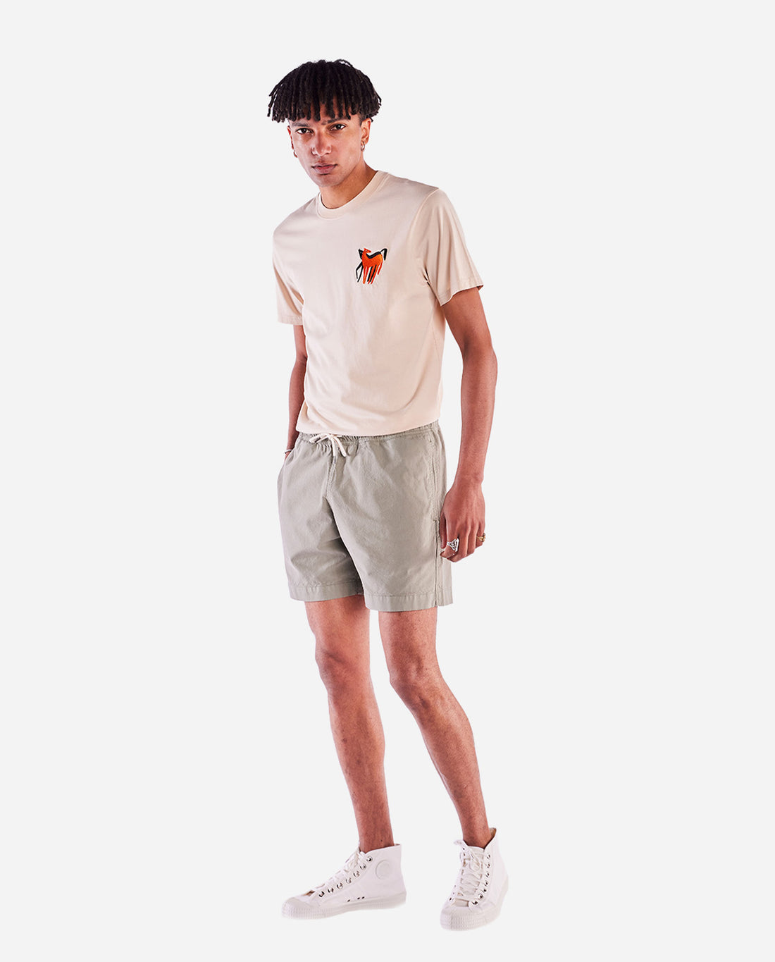 marché commun short en coton argile olow