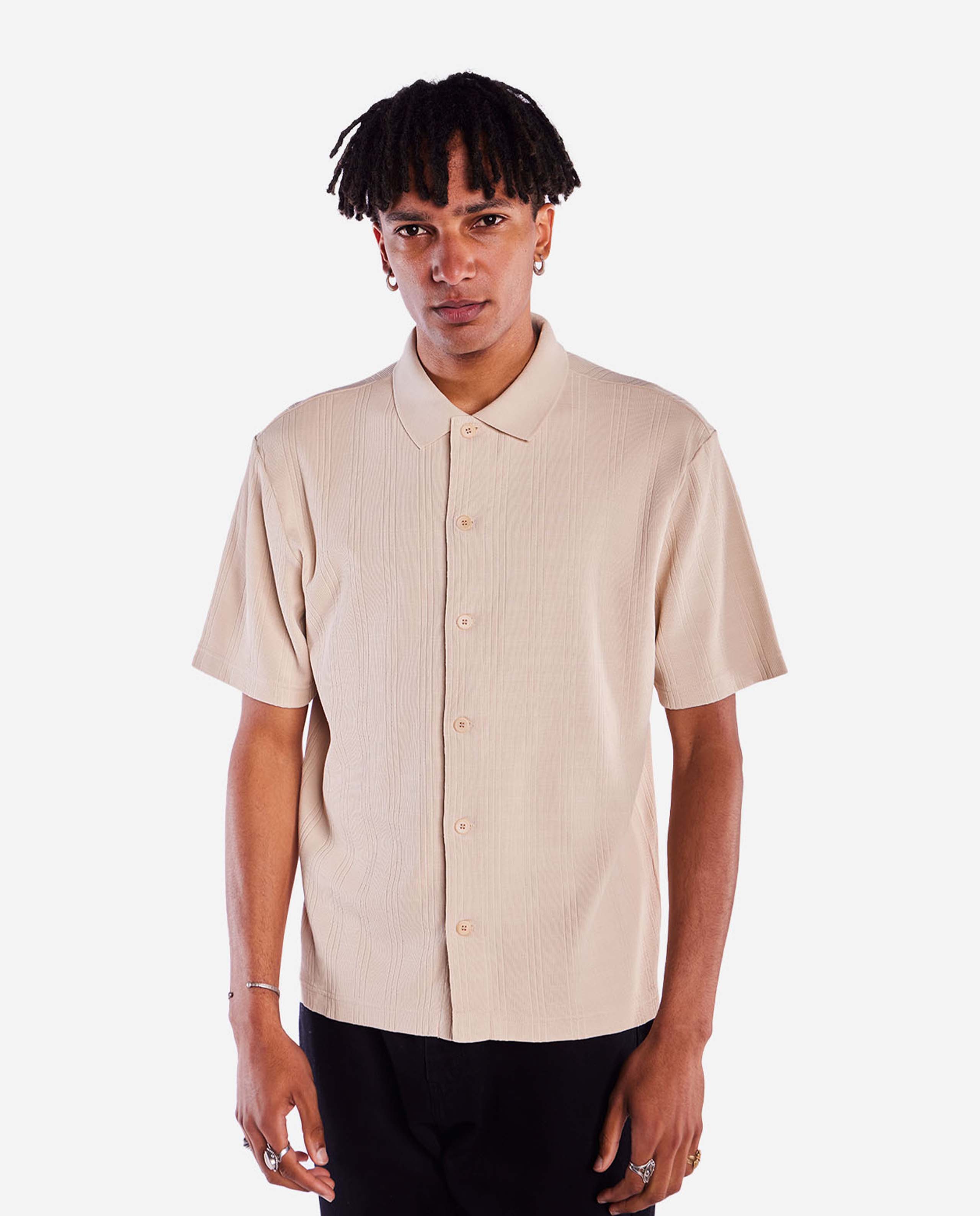 marché commun polo en coton bio cotele beige olow