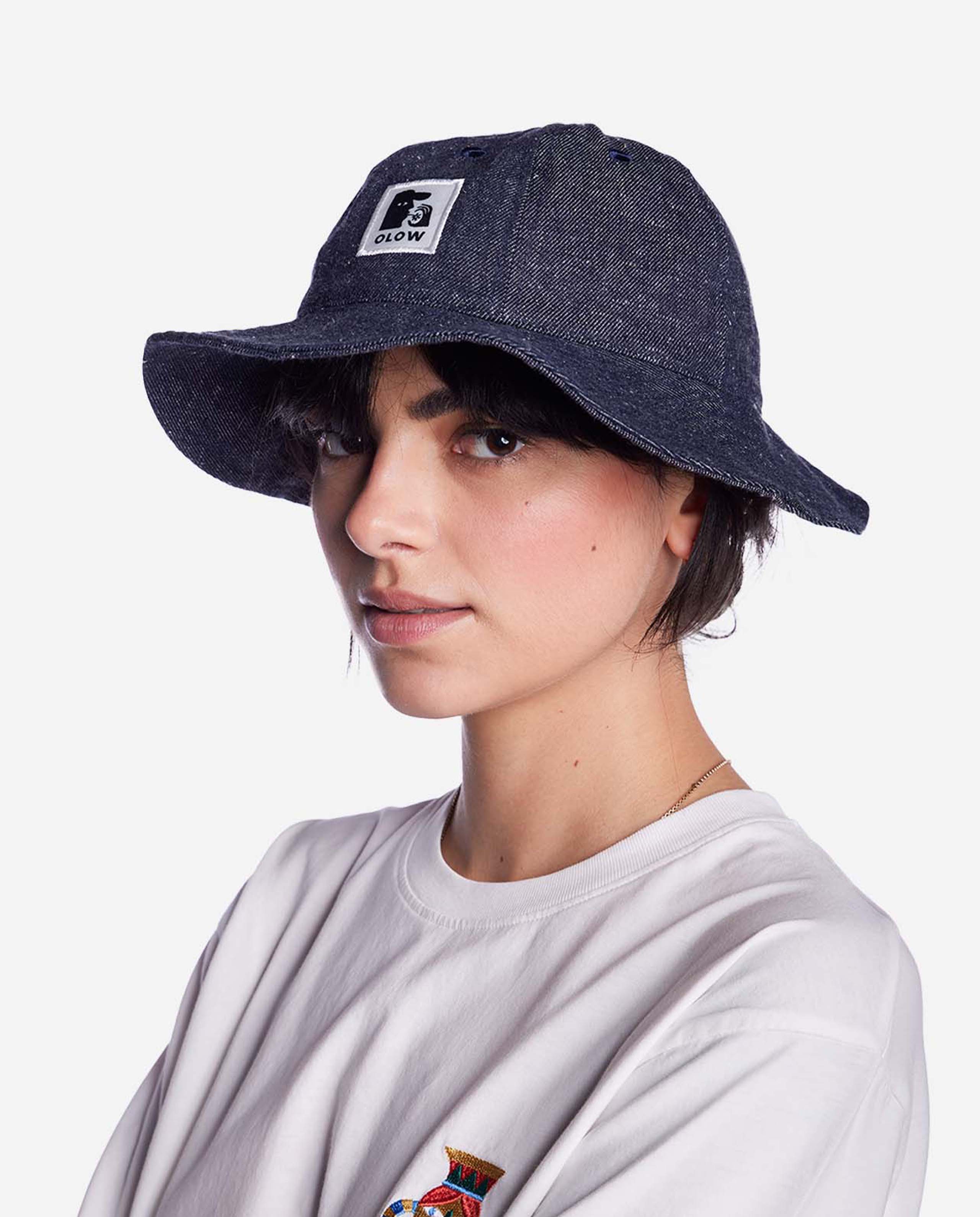 marché commun bob brodé en denim cotele bio olow