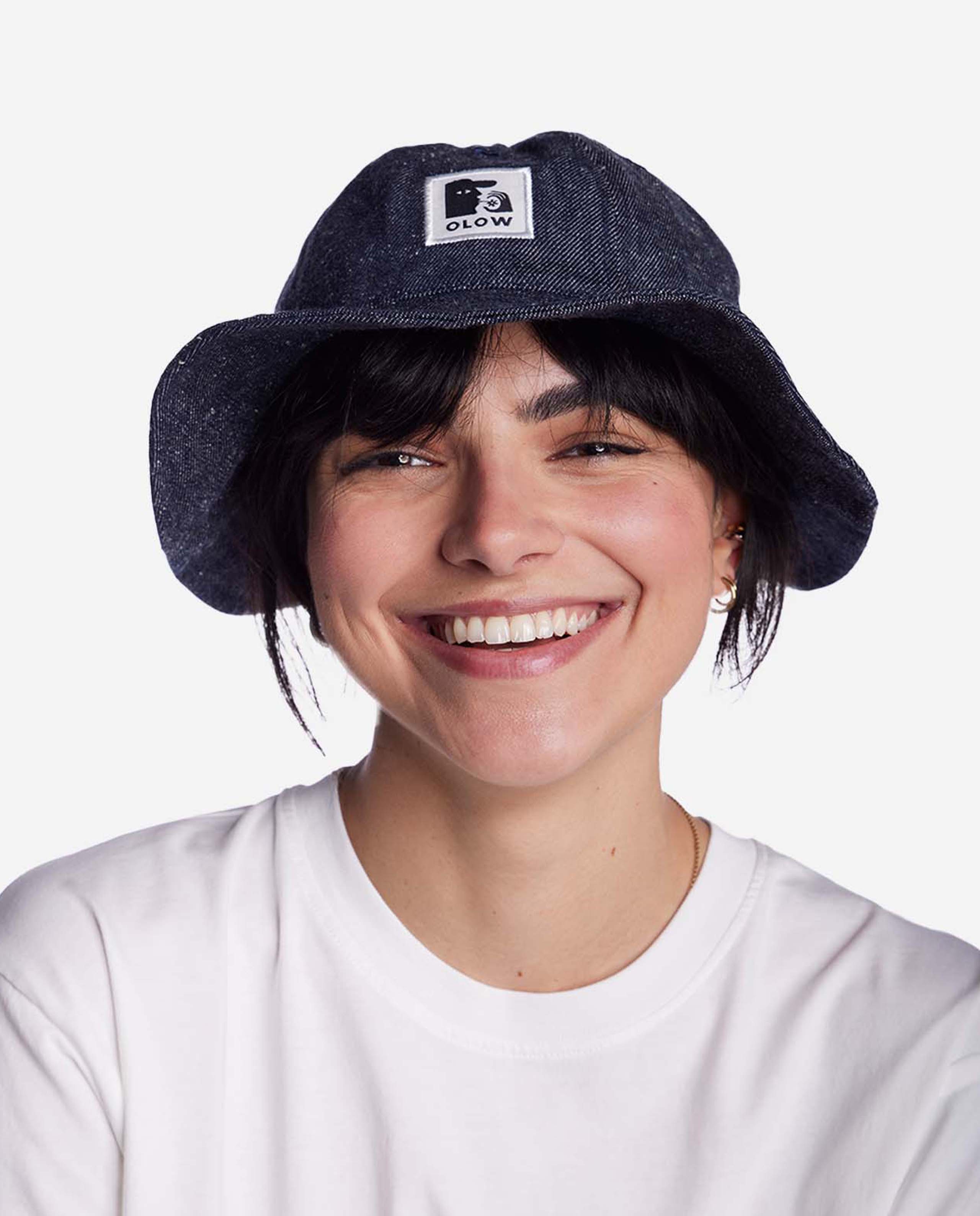 marché commun bob brodé en denim cotele bio olow