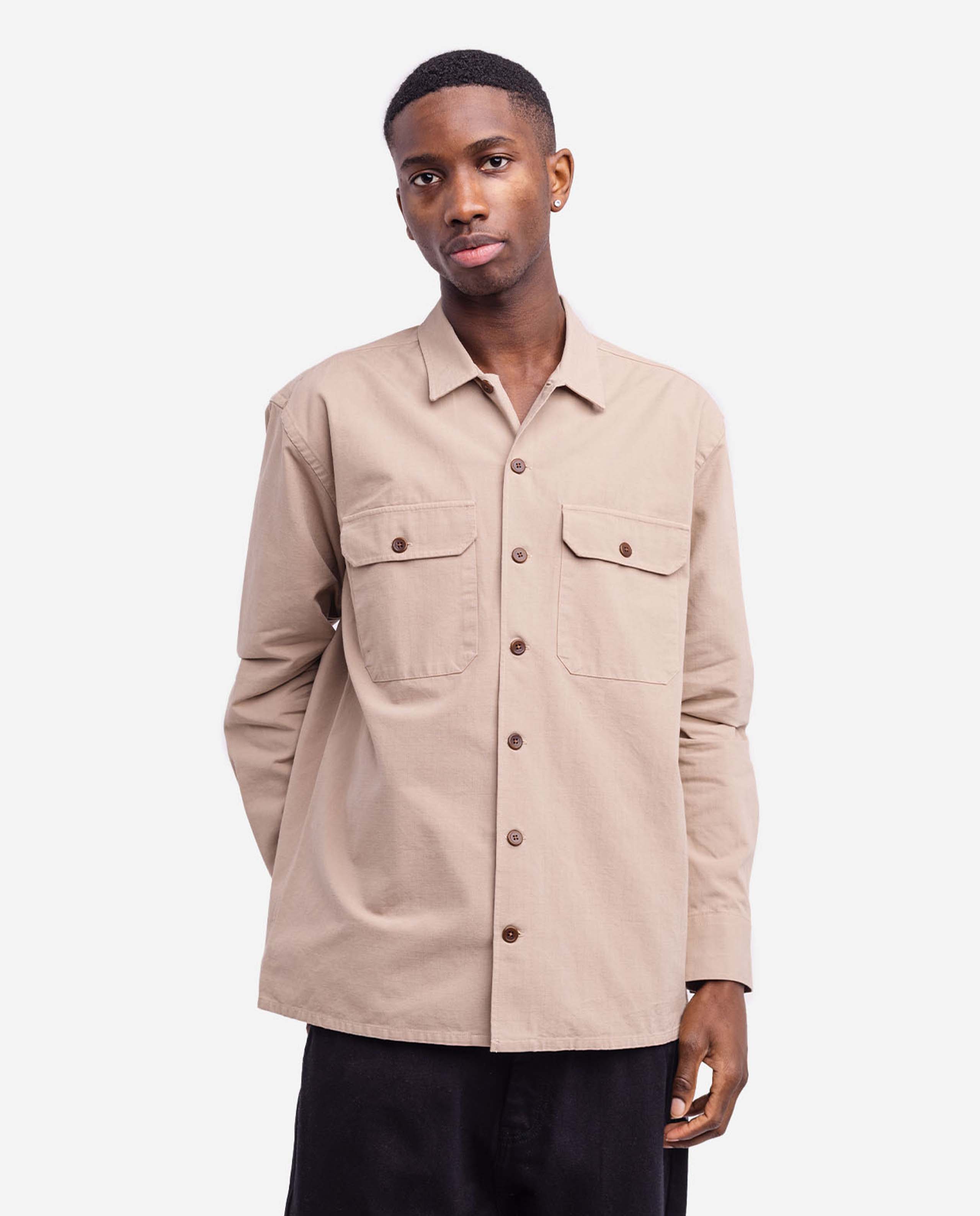 marché commun chemise en coton beige olow
