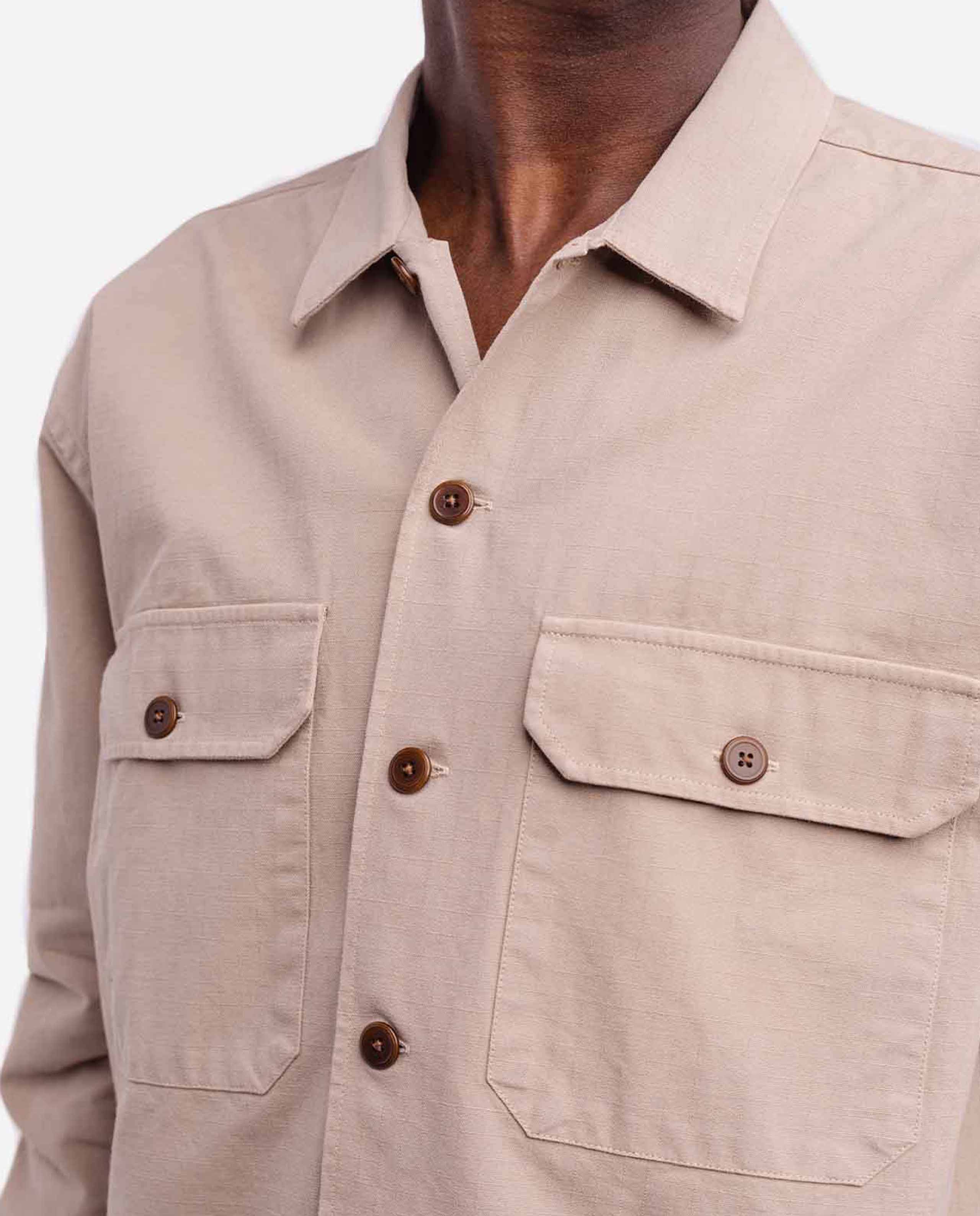 marché commun chemise en coton beige olow