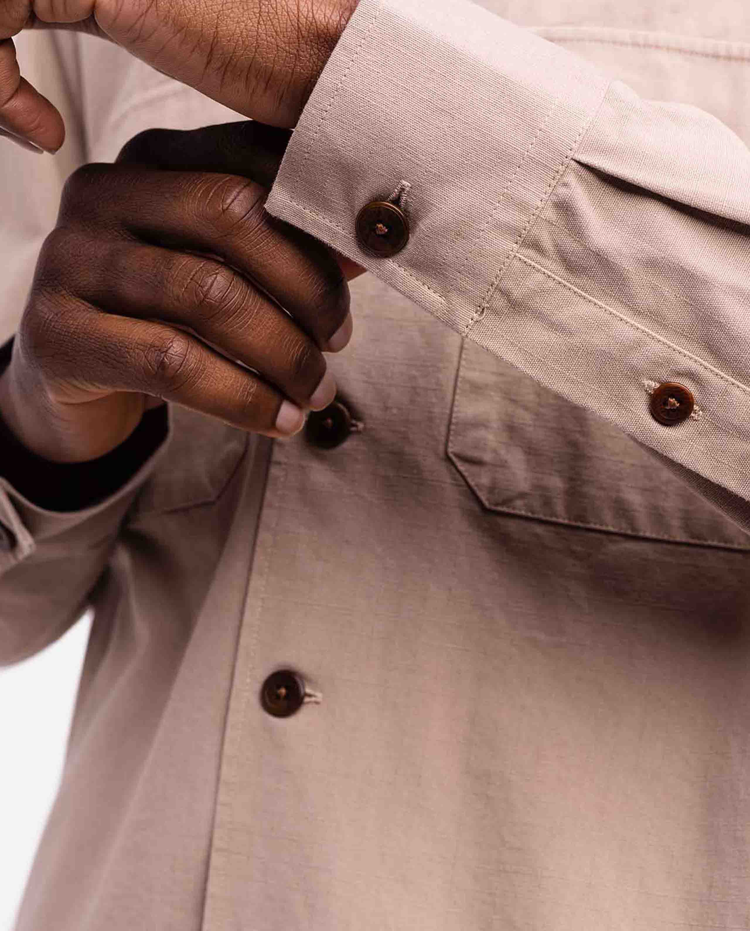 marché commun chemise en coton beige olow