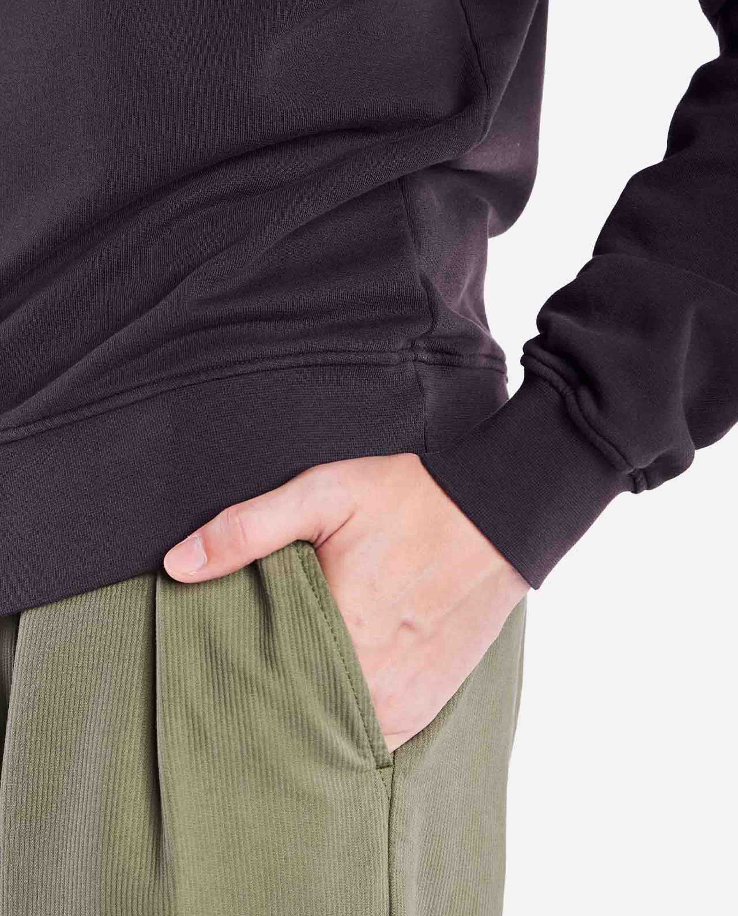 marché commun sweatshirt imprimé en coton bio noir olow