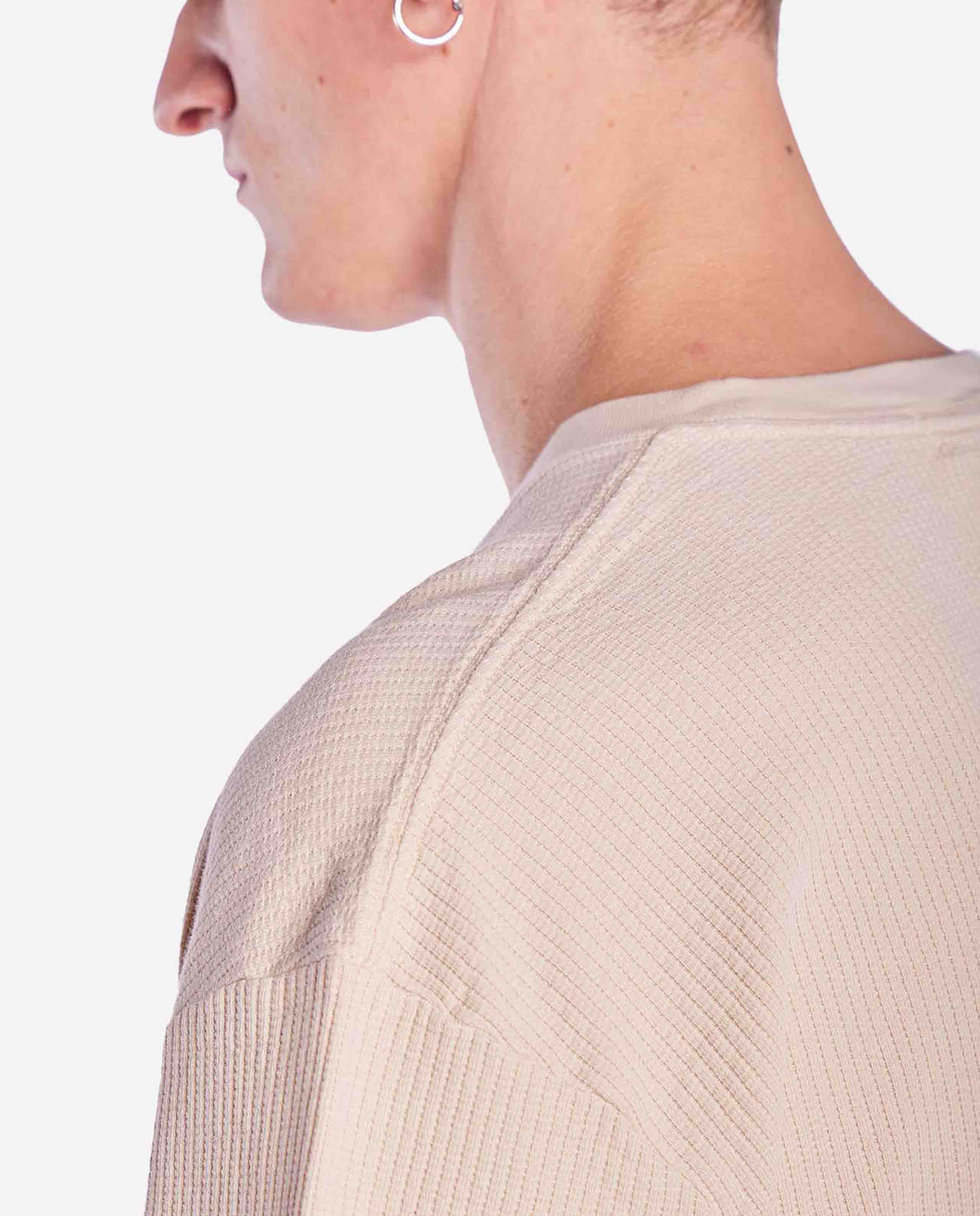 marché commun tshirt loose cotele creme olow