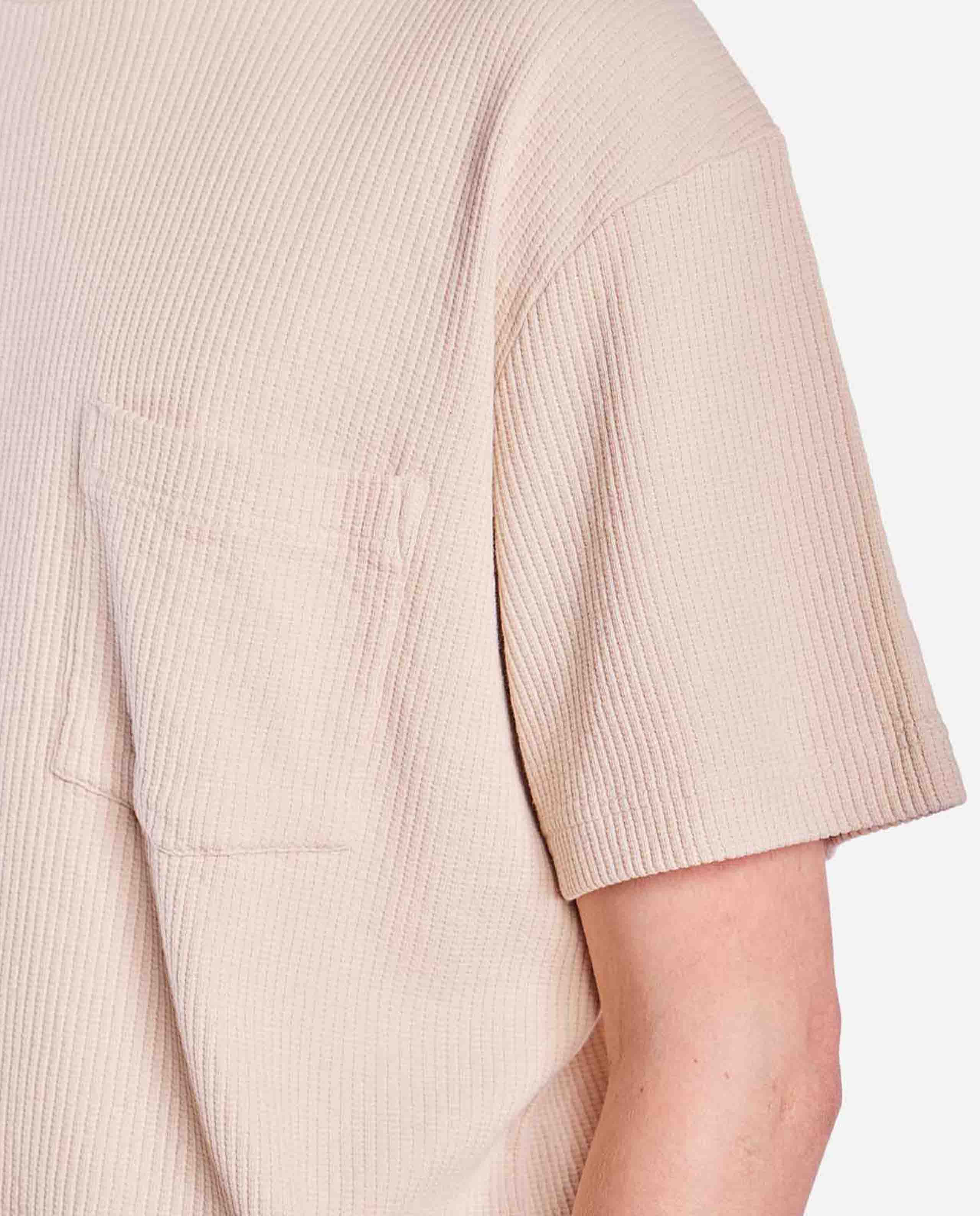 marché commun tshirt loose cotele creme olow